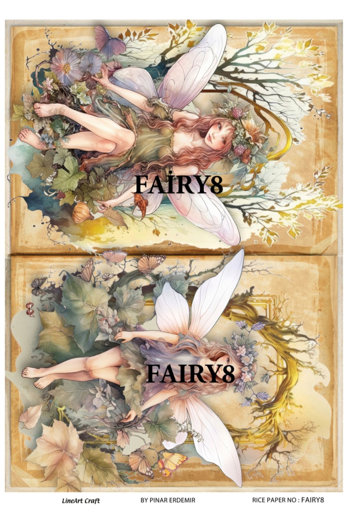 LİNEART PİRİNÇ DEKOPAJ FAIRY8