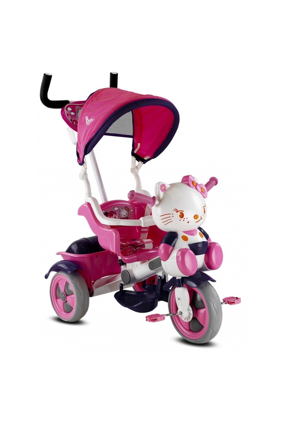 SerenityHaven Öykü Bebek Dünyası Ketty 3 Teker Itmeli Pembe
