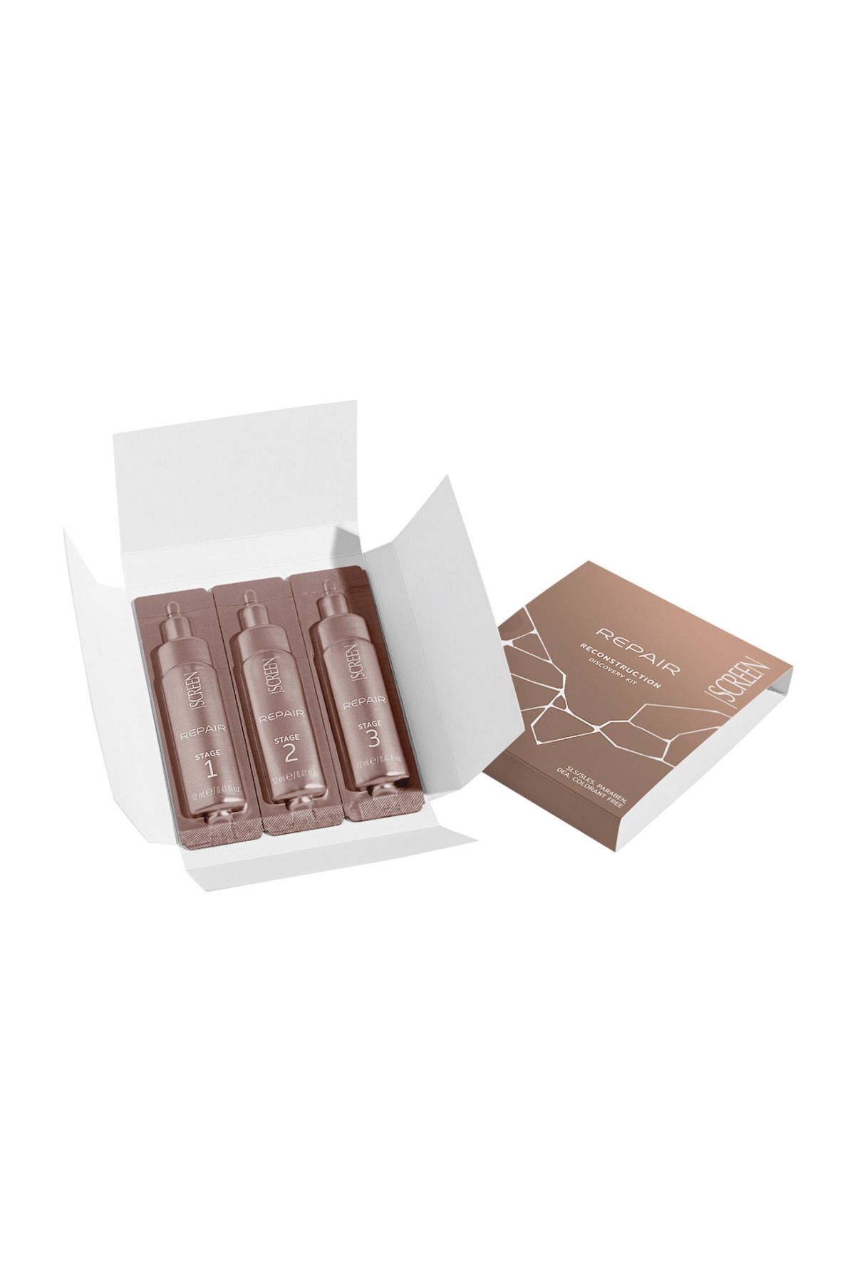 SCREEN Saç Maskesi Screen Repair Reconstruction Discovery Kit (12+12+12ml)