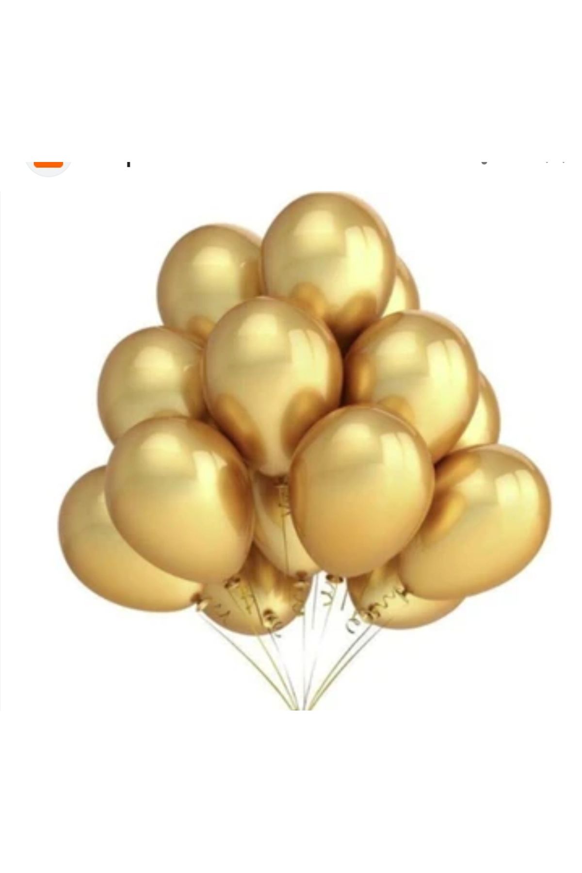 BALONCU TOYS Baloncu Metalik Gold Balon 12 inç 30 cm 20 Adetli