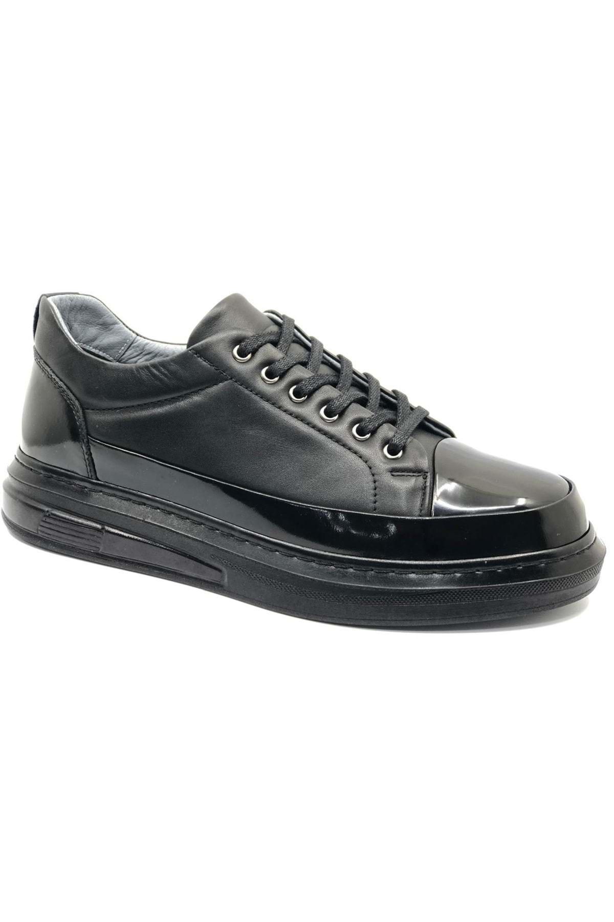 KCMN Dropland 9175-1 Hakiki Deri Erkek Casual Ayakkabı SİYAH