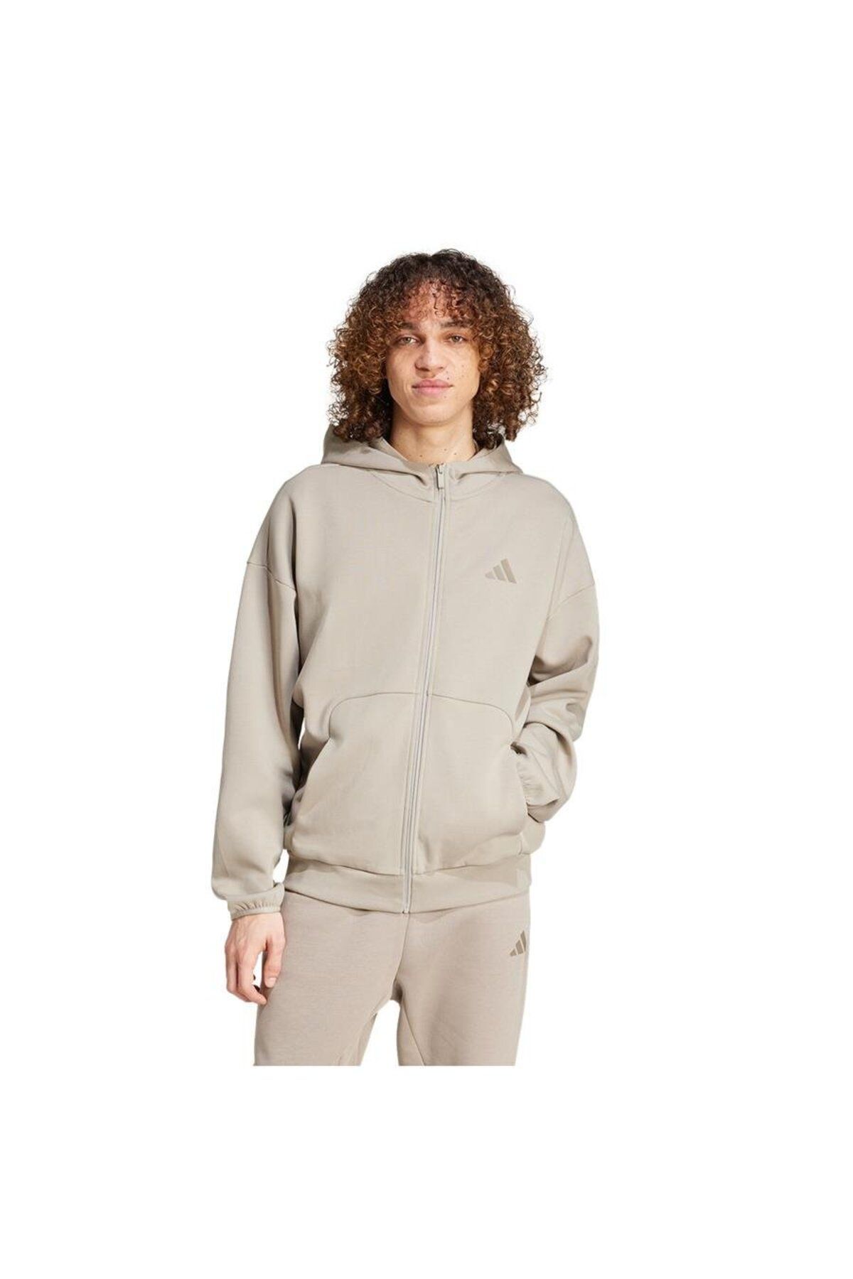 adidas Erkek Bej Ceket M FI SL FZ JD4947