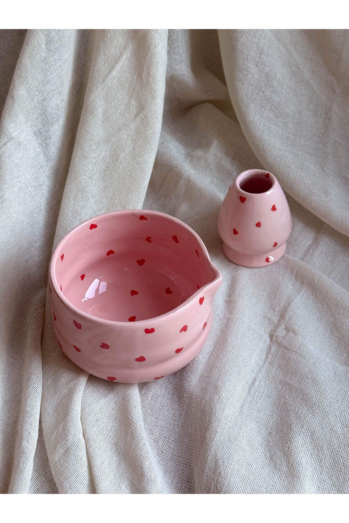 Senzo Matcha Kalpli Matcha Kasesi Chawan & Whisk Tutucu Seti