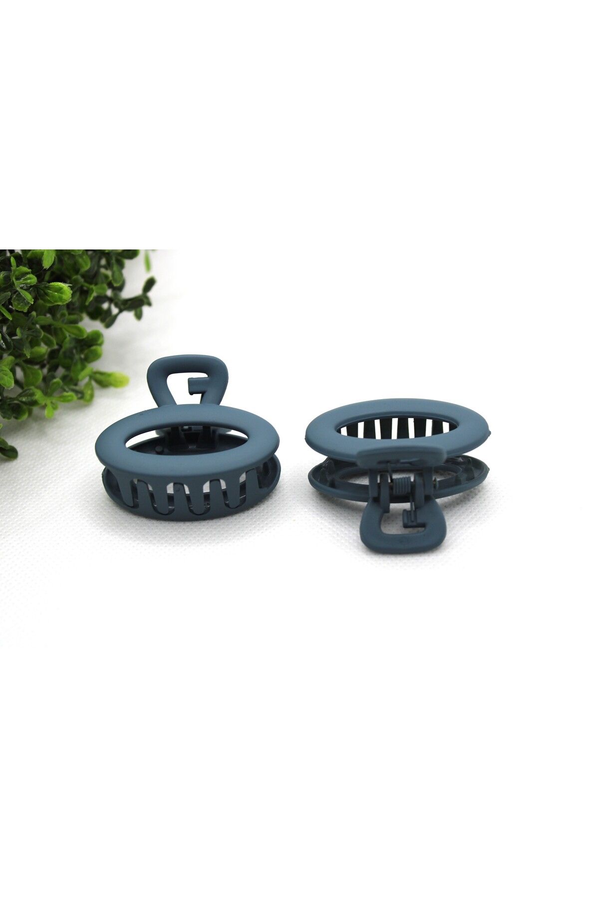 Tezcan Aksesuar 4 CM Oval Renkli Mandal Toka (2'li Paket)