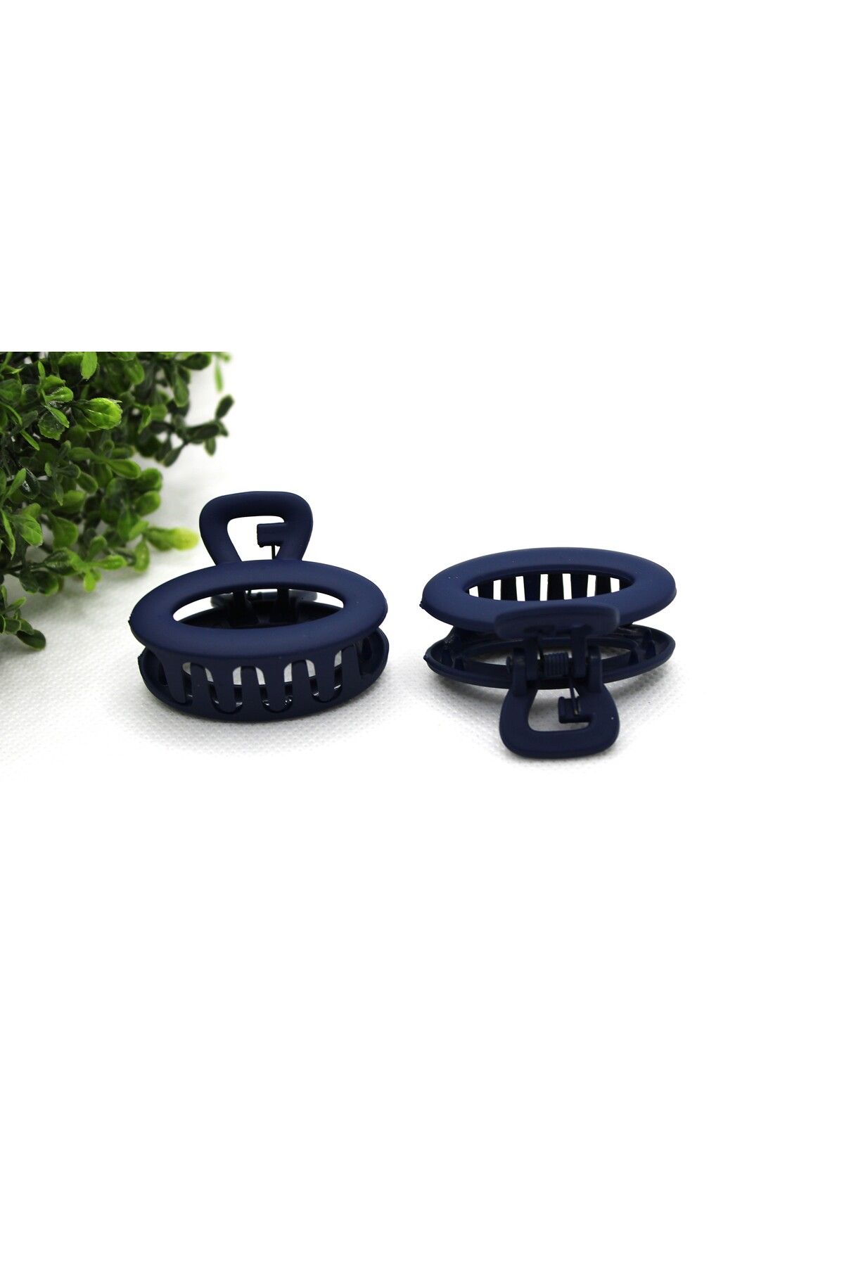 Tezcan Aksesuar 4 CM Oval Renkli Mandal Toka (2'li Paket)