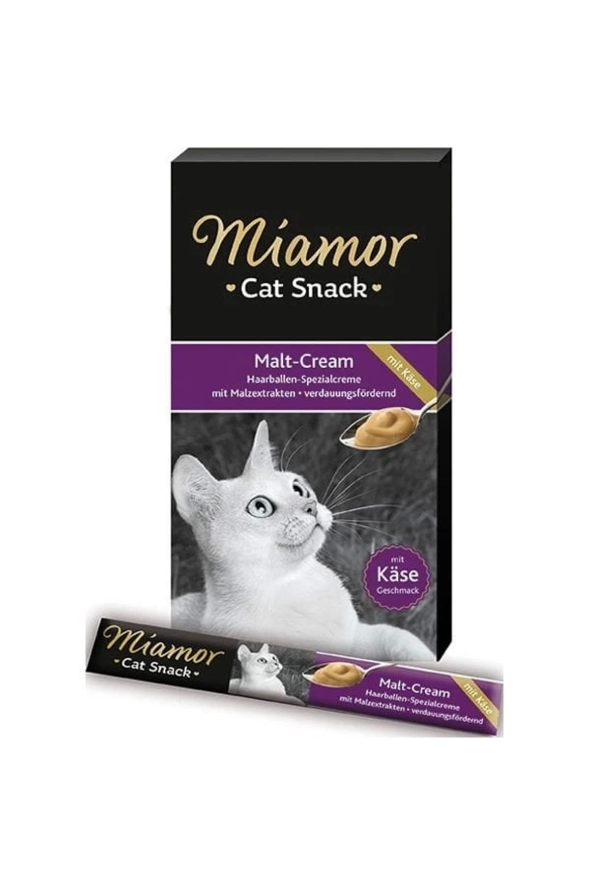 ShopNova Miamor Cream Malt Peynir Özlü Sıvı Kedi Ödül Maması 6x15 Gr