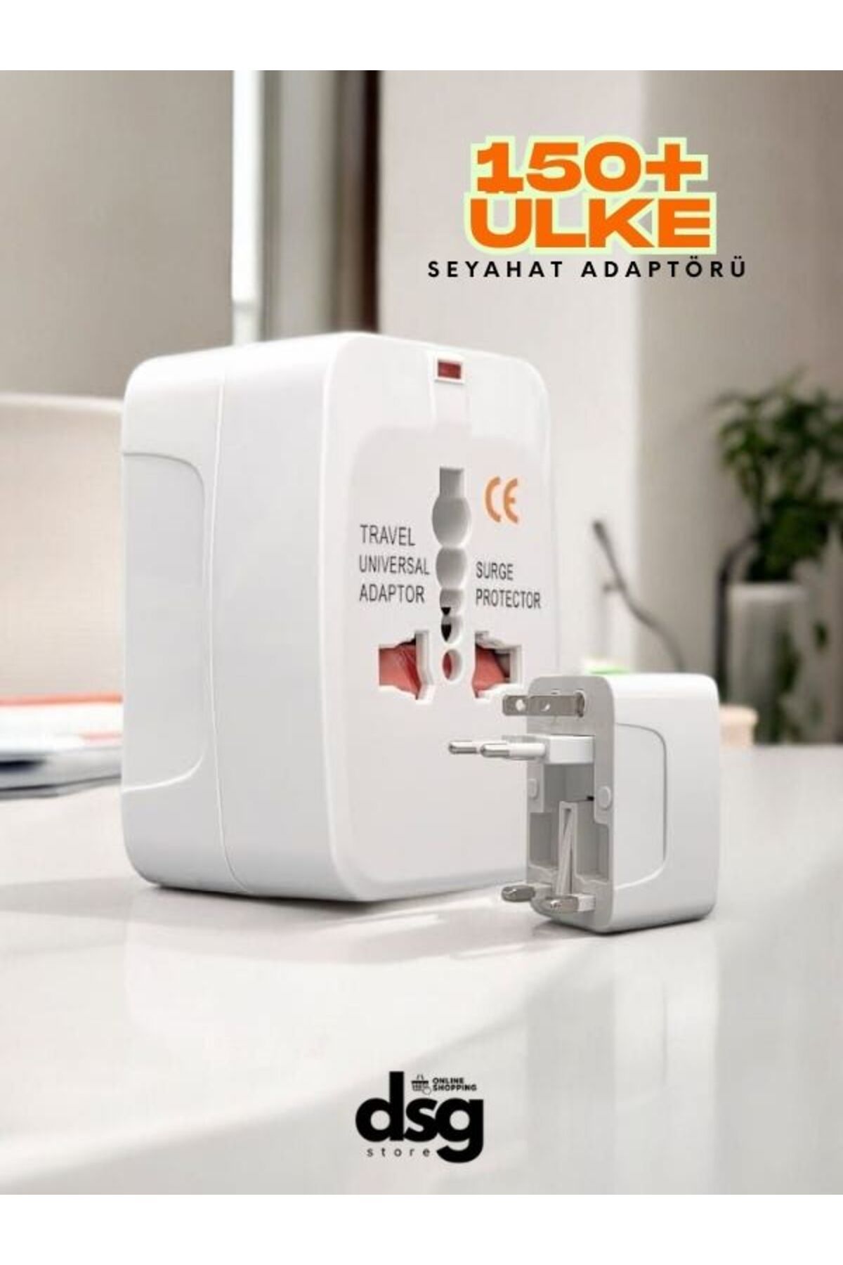 online shopping dsg store Yurtdışı Seyahat Priz Adaptörü – +150 Ülke Çevirici, Dönüştürücü Kılıflı