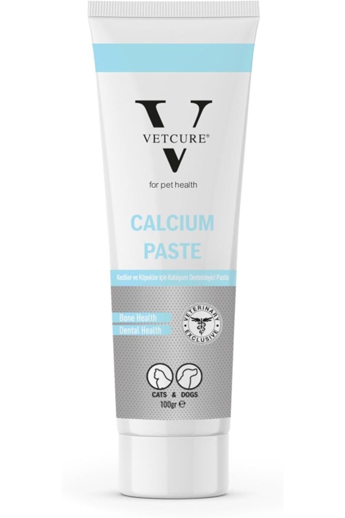 Orqinel Vetcure Calcium Kedi ve Köpek Kemik ve Diş Sağlığı Fosfor ve D3 Desteği Paste 100 gr