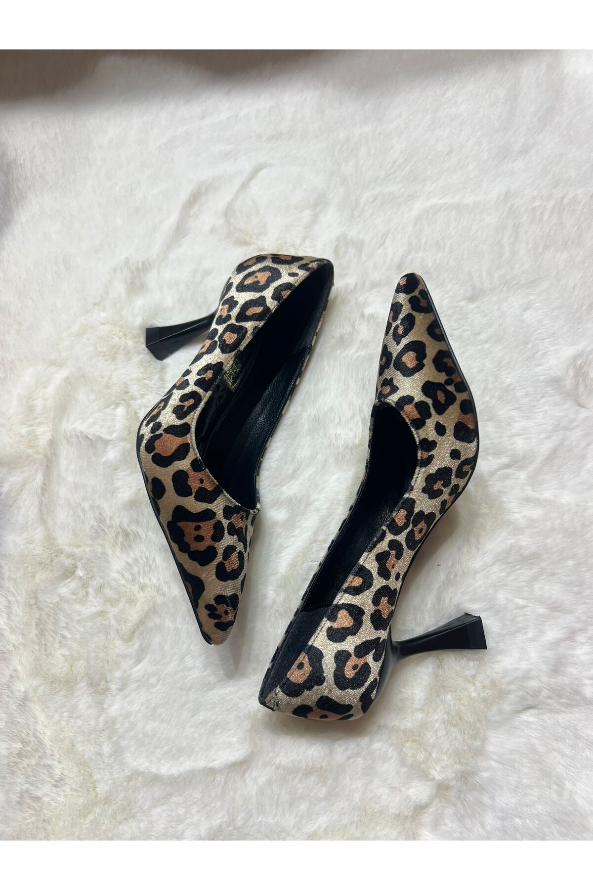 FLORİN LEOPAR DESEN STİLETTO TOPUKLU AYAKKABI