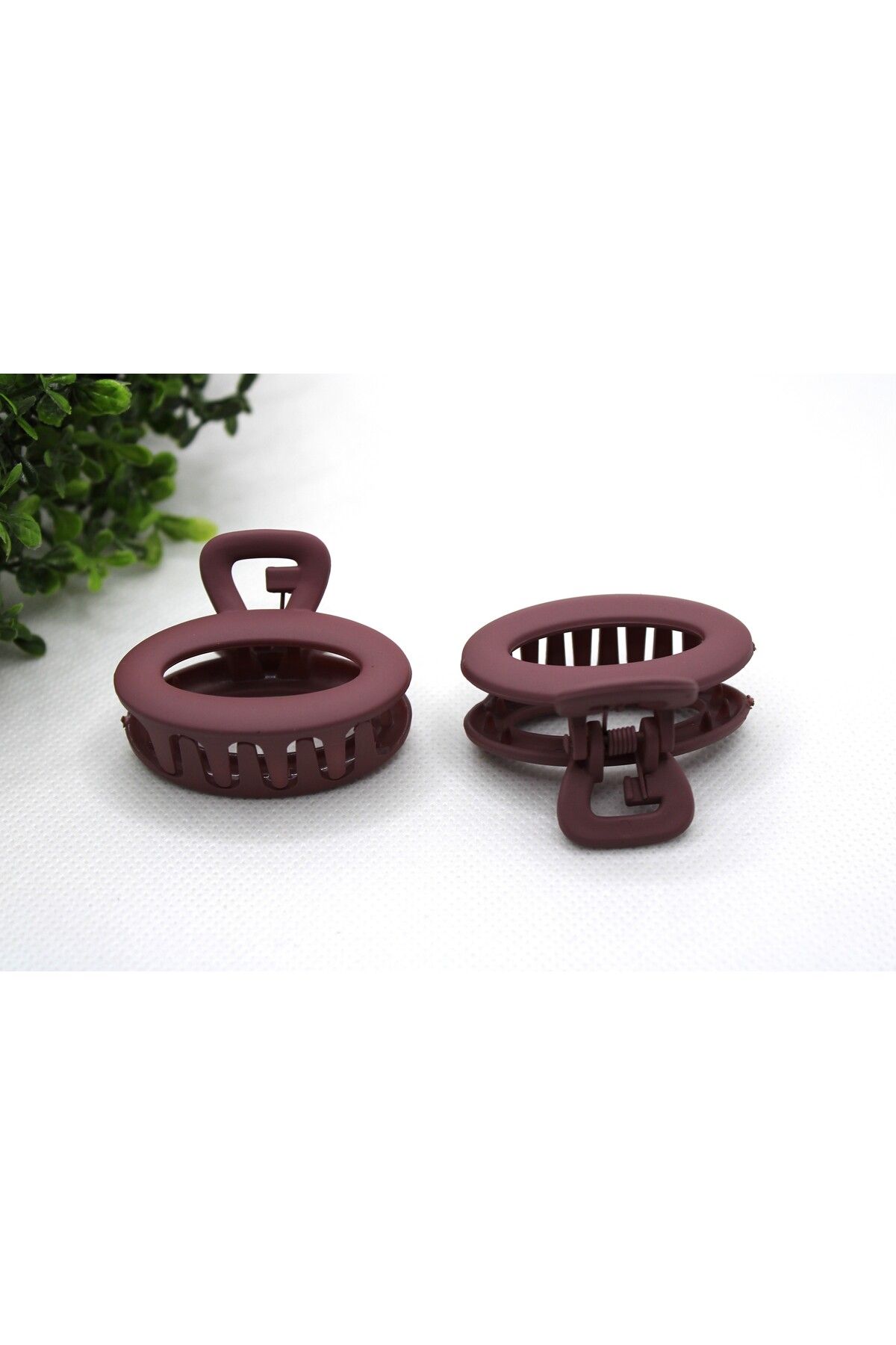 Tezcan Aksesuar 4 CM Oval Renkli Mandal Toka (2'li Paket)