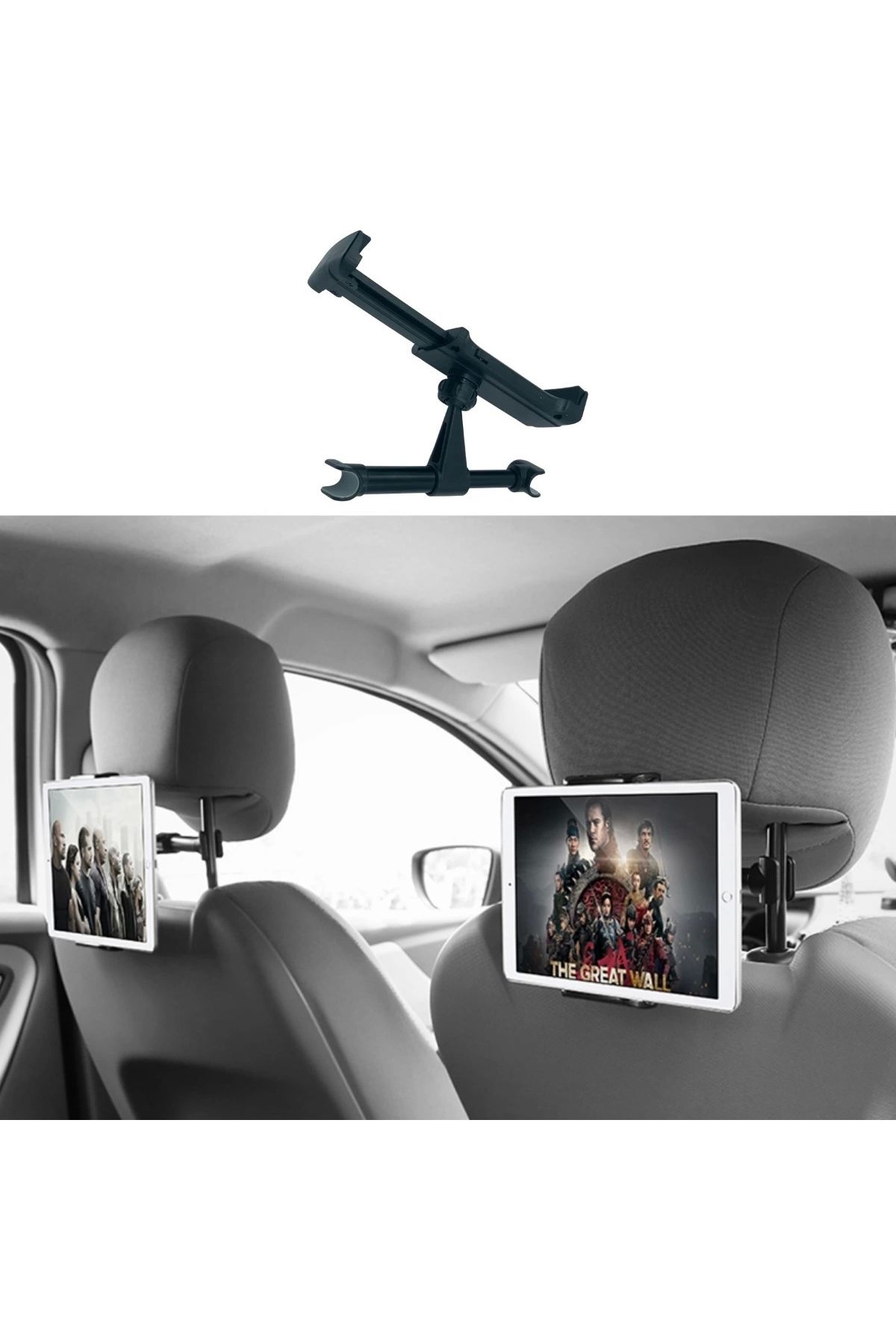 İnnMerry Oto Koltuk Arkası Telefon Tablet Tutucu Ayarlanabilir 360 Derece Dönebilen Pratik Stand (5047)