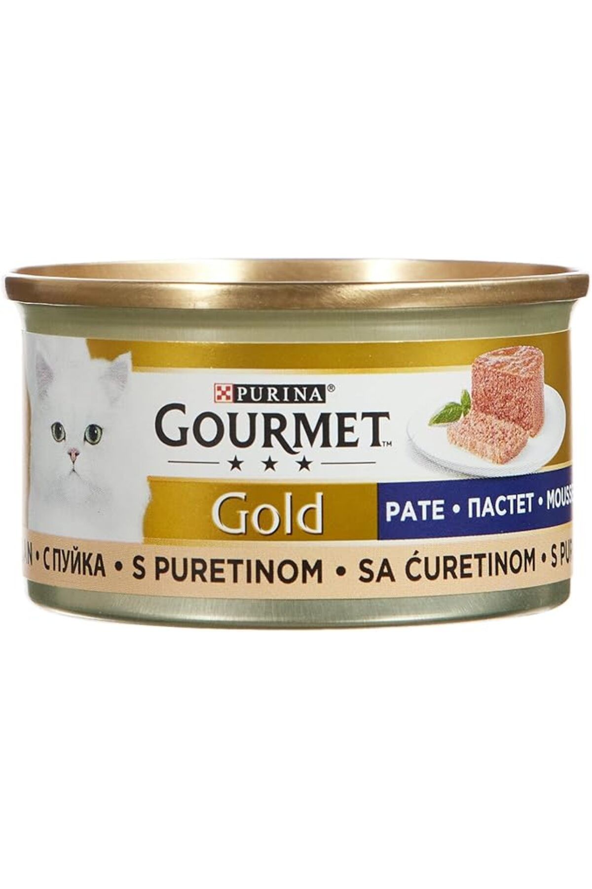 N&D Gourmet Gold Kıyılmış Hindili Yaş Kedi Maması , Yetişkin Kediler (24 x 85 gr)