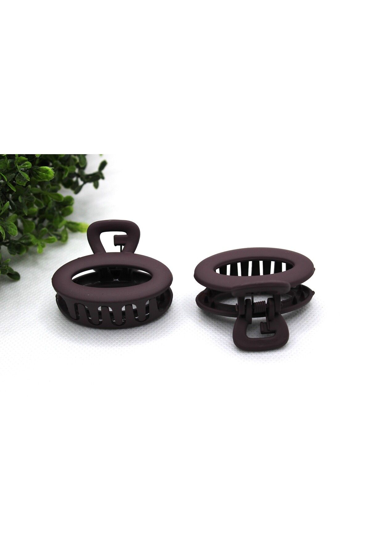 Tezcan Aksesuar 4 CM Oval Renkli Mandal Toka (2'li Paket)