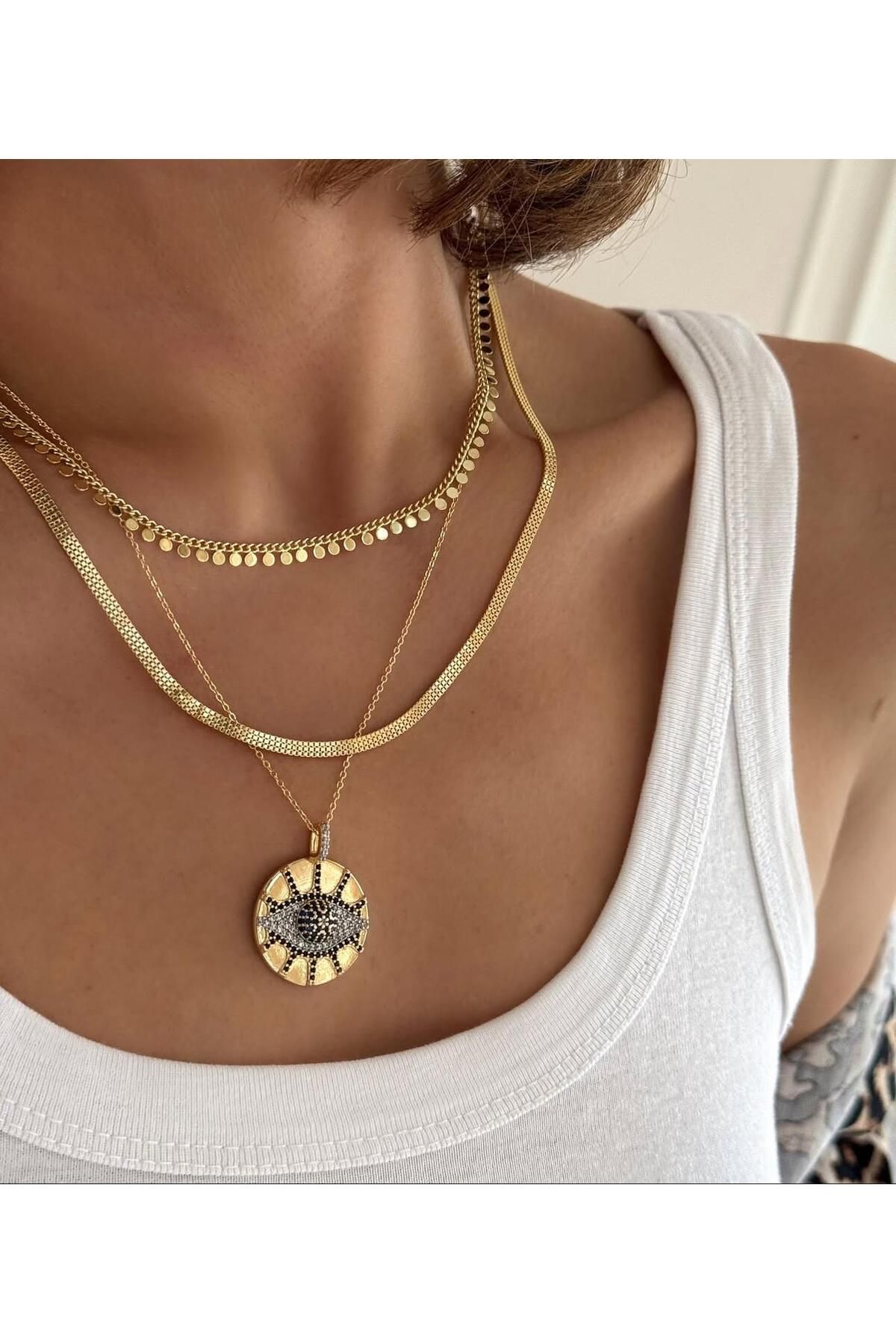 SELISYAJEWELRY Çelik Göz Kolye