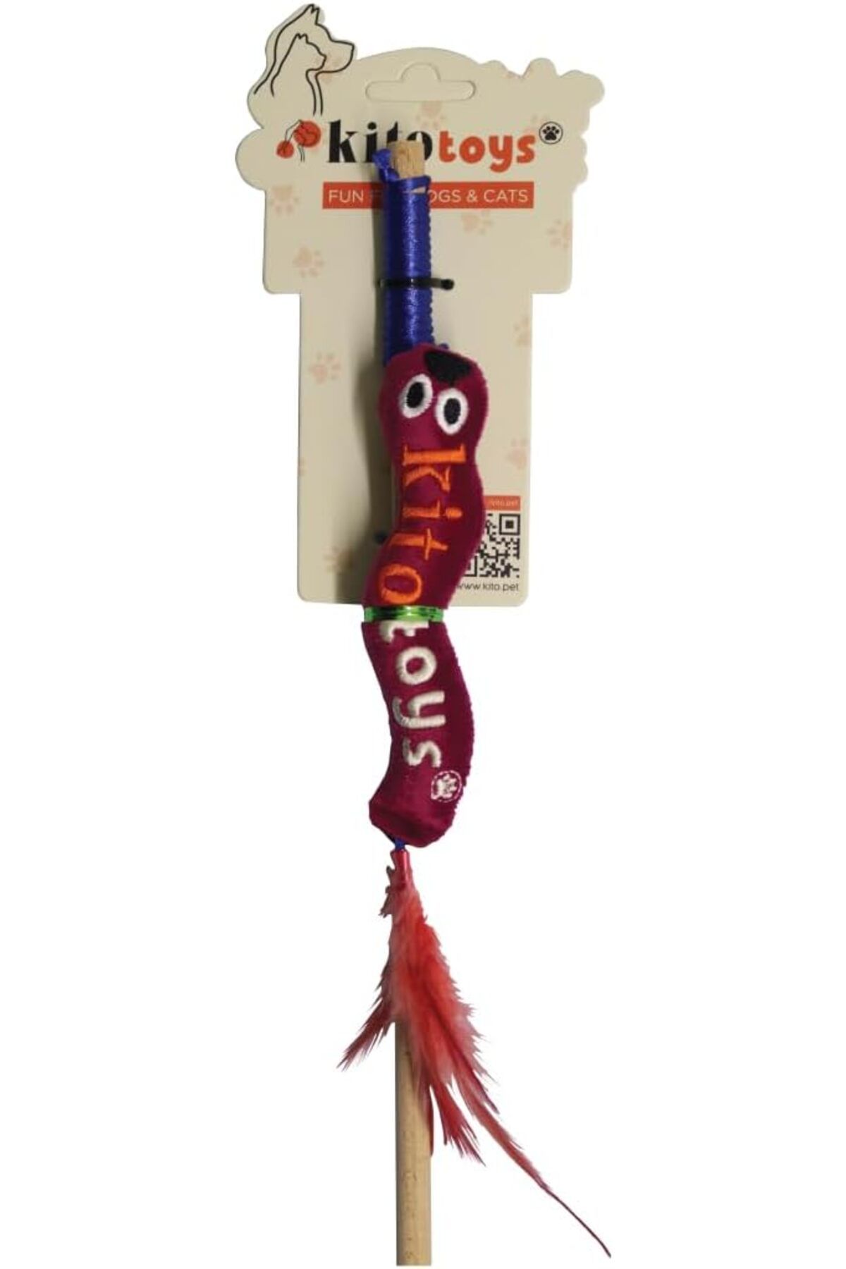 Orqinel Kito Toys Solucan (Olta) Peluş Kedi Oyuncağı