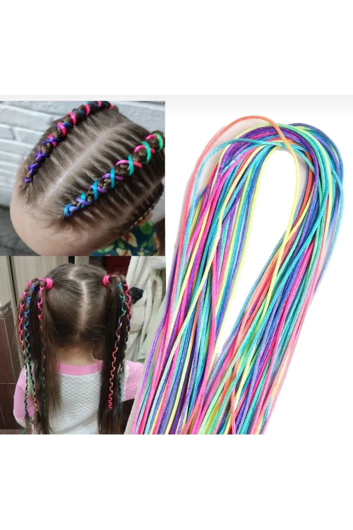shop Dishi Renkli Saç İpi 10 Adet