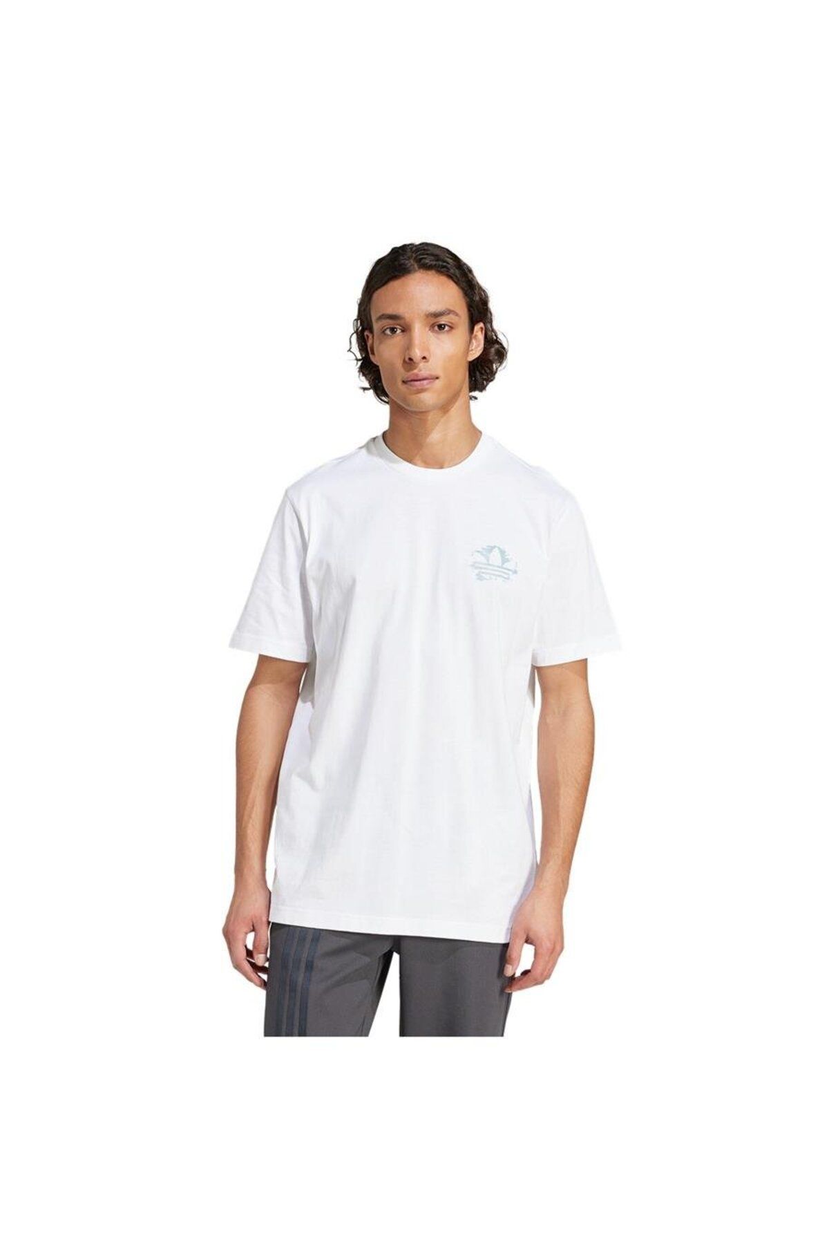 adidas Erkek Beyaz T-shirt GRAPHIC TEE KC4956