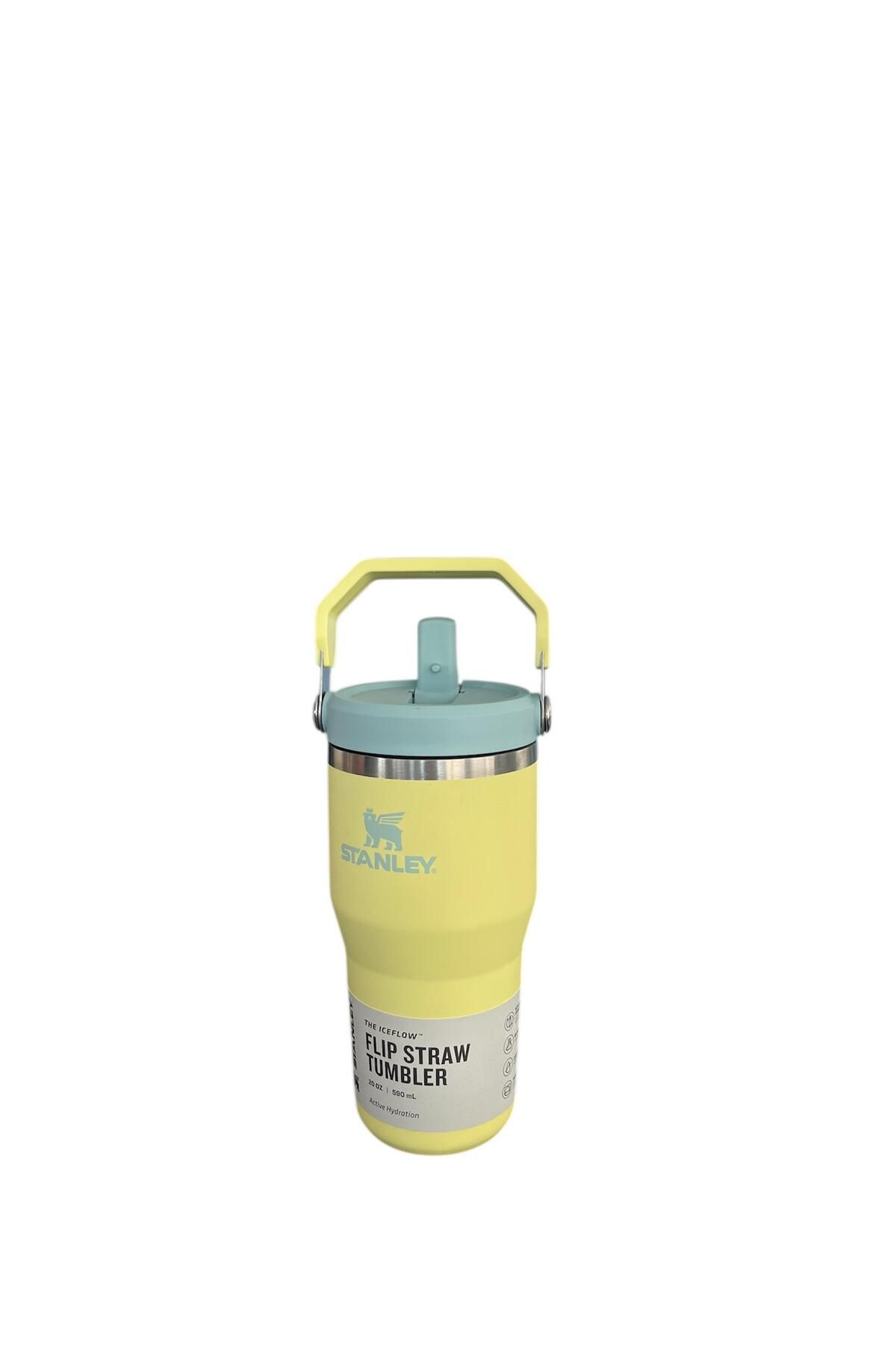 Stanley Flip Straw Tumbler Pipetli Termos | 0.60 L Sarı