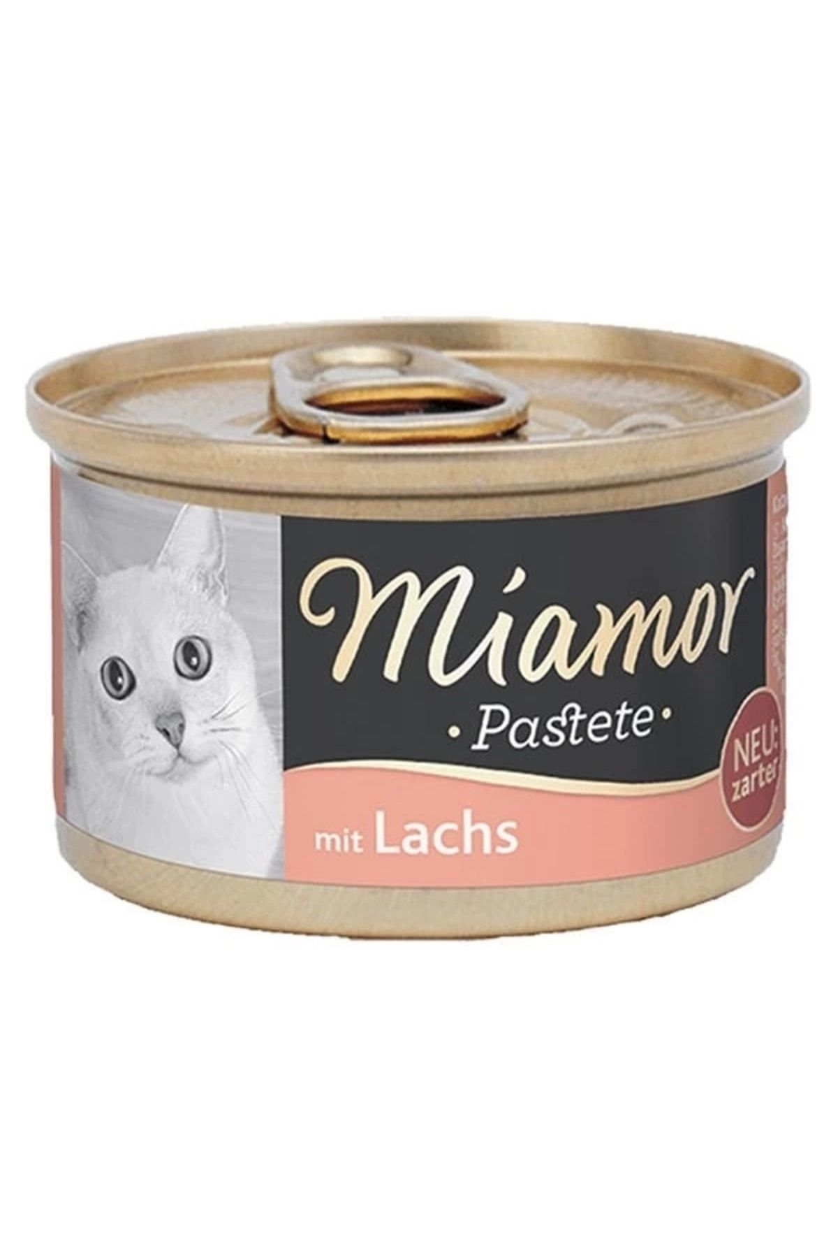 ShopNova Miamor Pastete Somonlu Tahılsız Konserve Kedi Maması 85 Gr