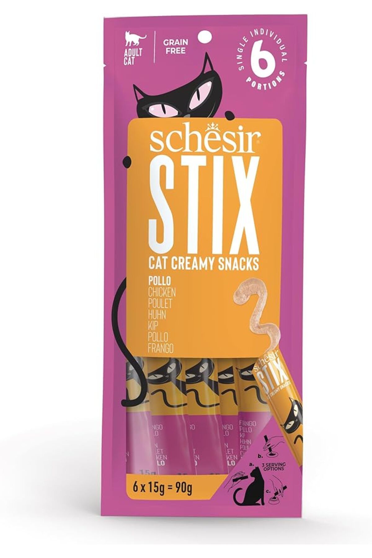Schesir Stix Tavuklu Krem Ödül Maması 6x15g