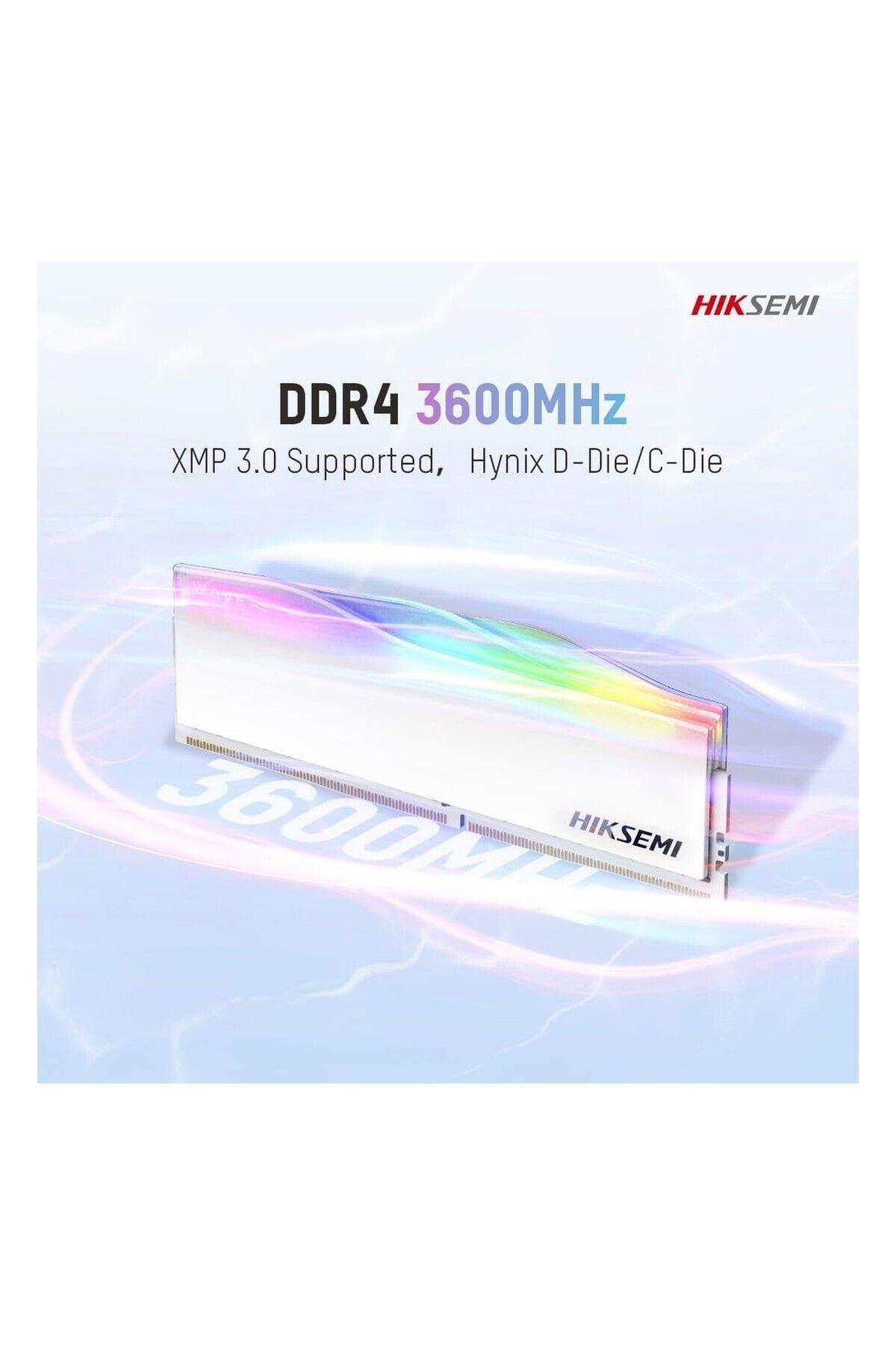 Hiksemi DIMM-U100 3600 MHz U-DIMM DDR4 RAM Bellek, 16 GB (8GBx2)