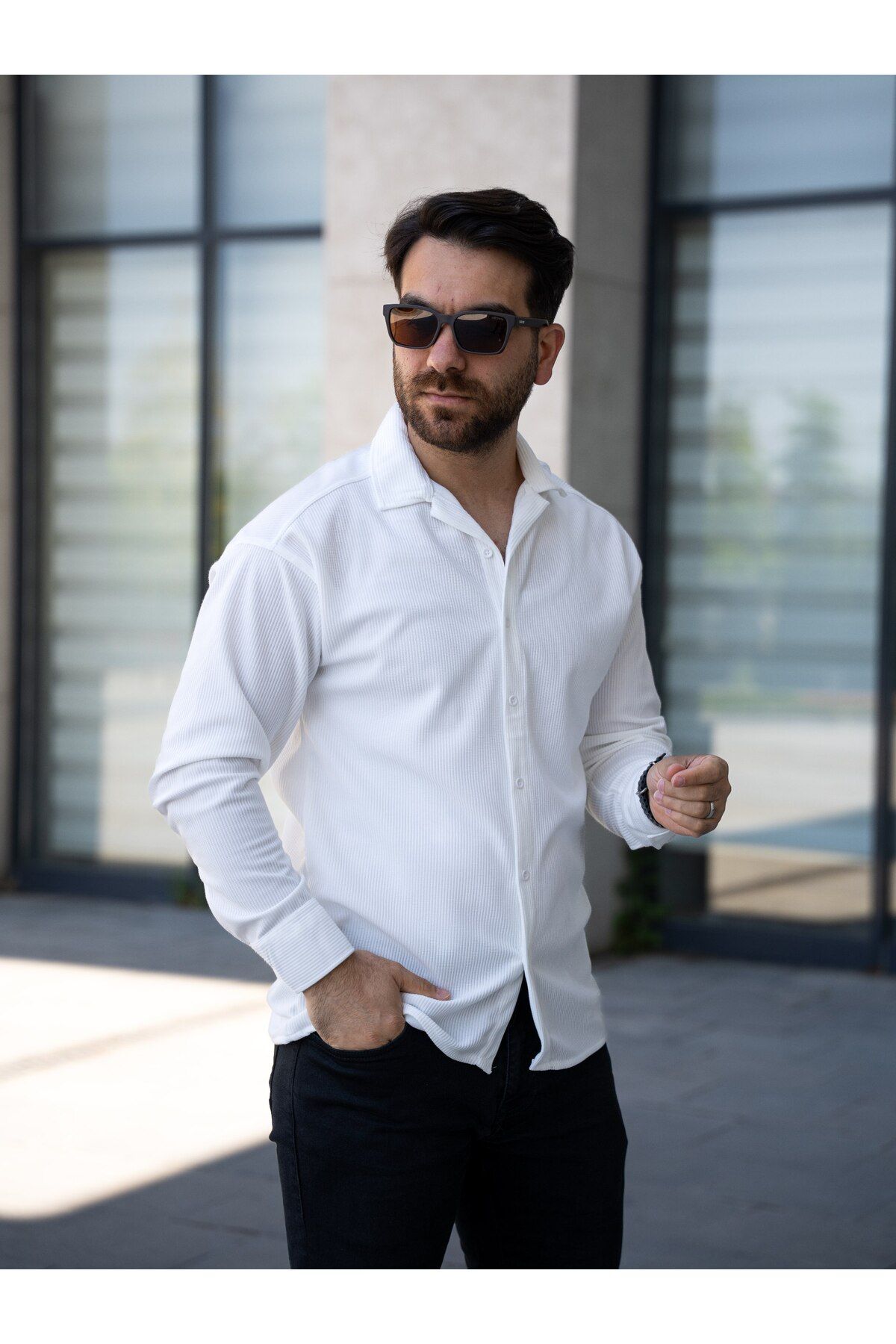 MODA ERKEK UZUN KOL JAMBER GÖMLEK