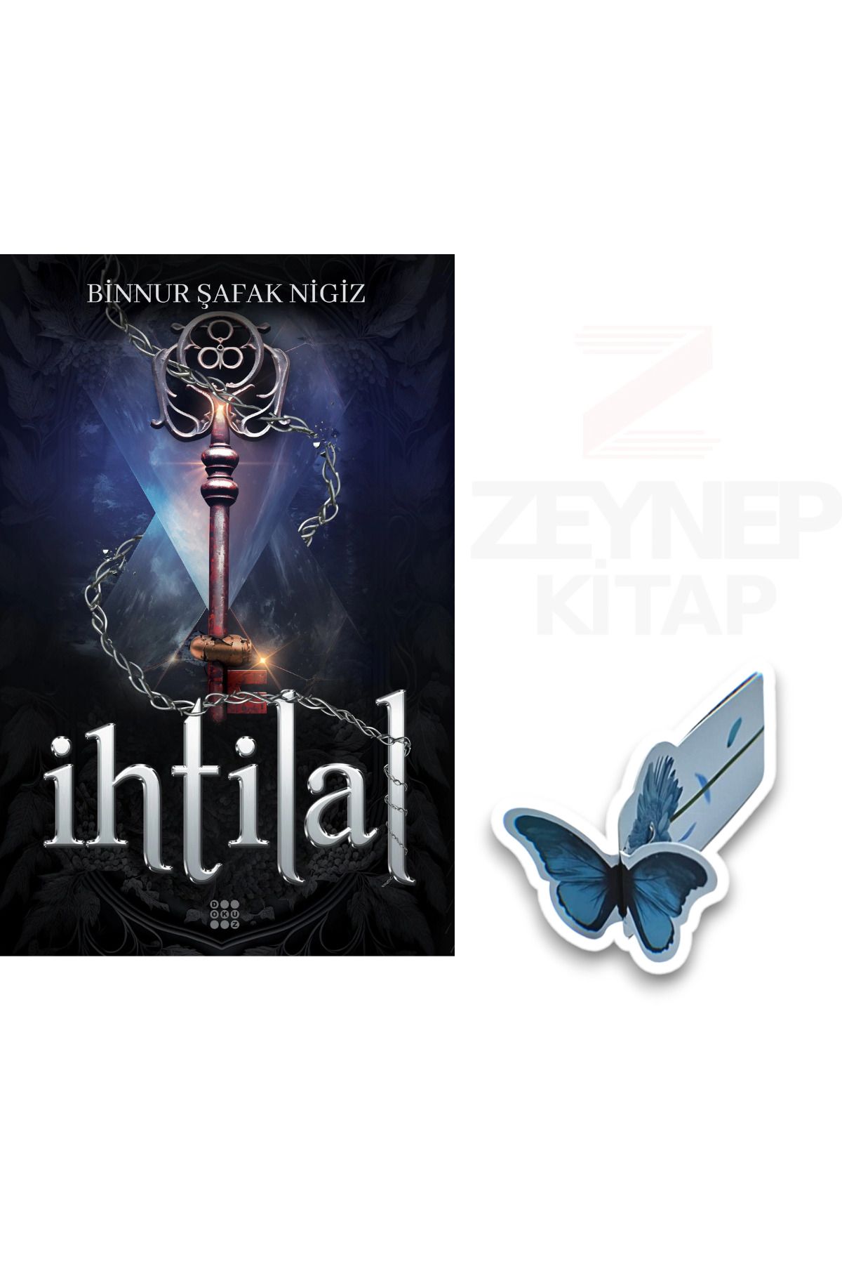 Dokuz Yayınları İhtilal 3 Zerda(KARTONKAPAK) Binnur Şafak Nigiz(Özel Tasarım Kelebek Ayraç Hediye)