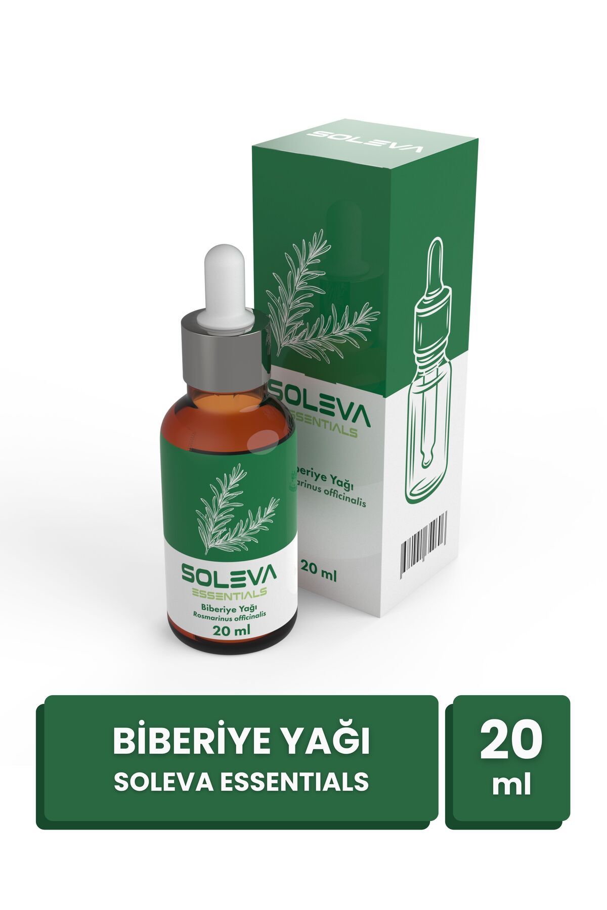 SOLEVA Doğal Biberiye Yağı 20 ML Damla