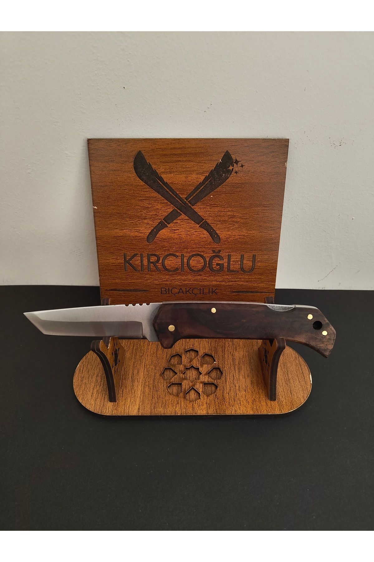 Krc Knife Ahşap Kabze Çakı