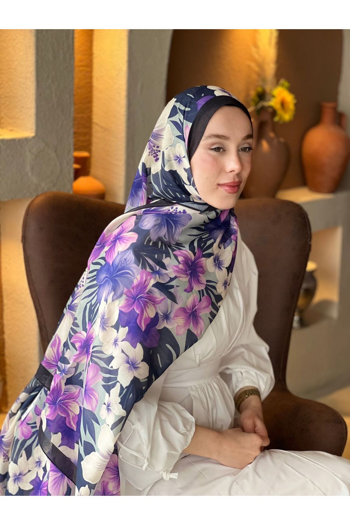Modakaşmir Jardin Desen Lina Şal