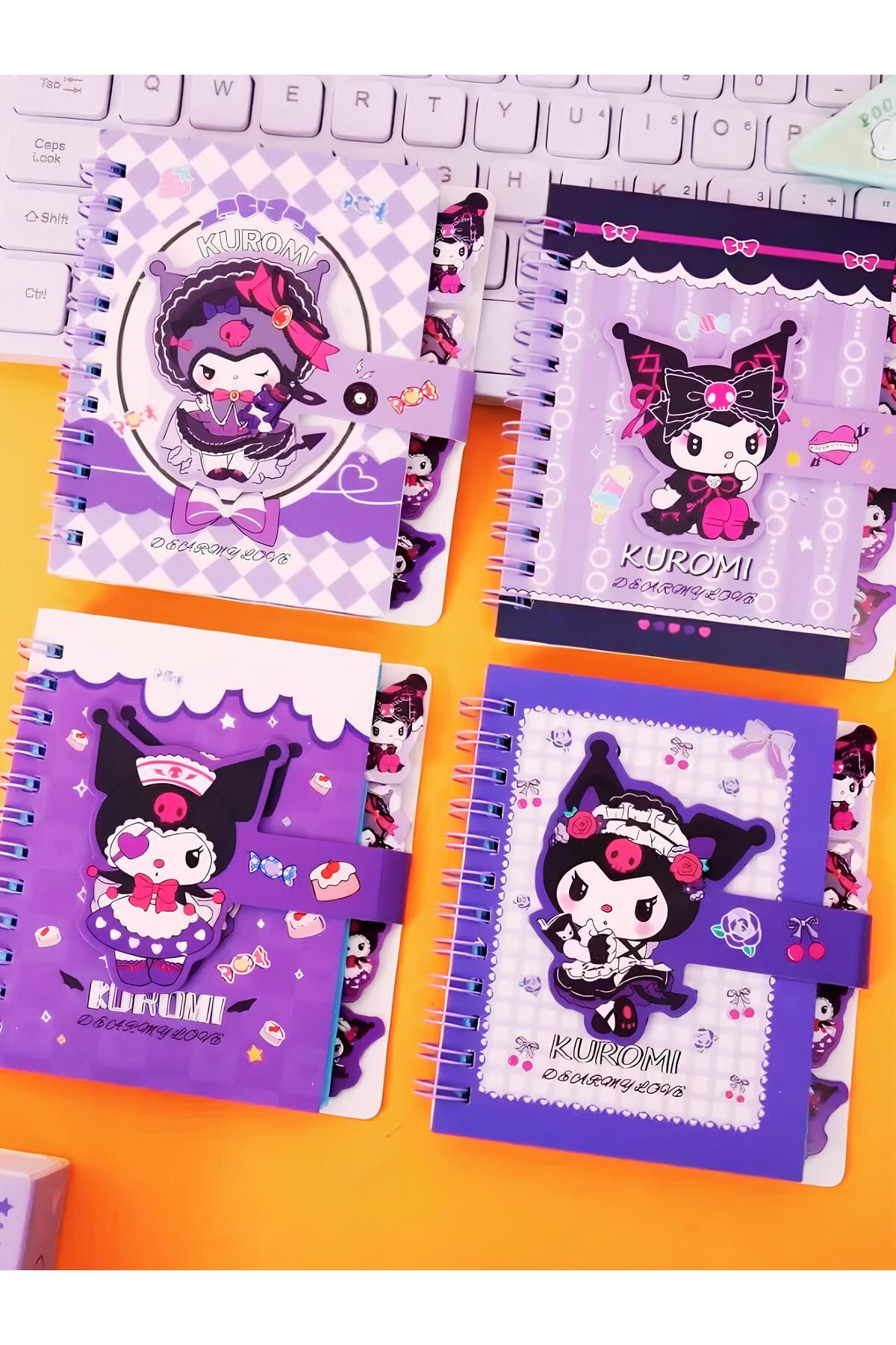 ÖZ OFİS Kuromi Ayraçlı 60 Yaprak Çizgili Defter