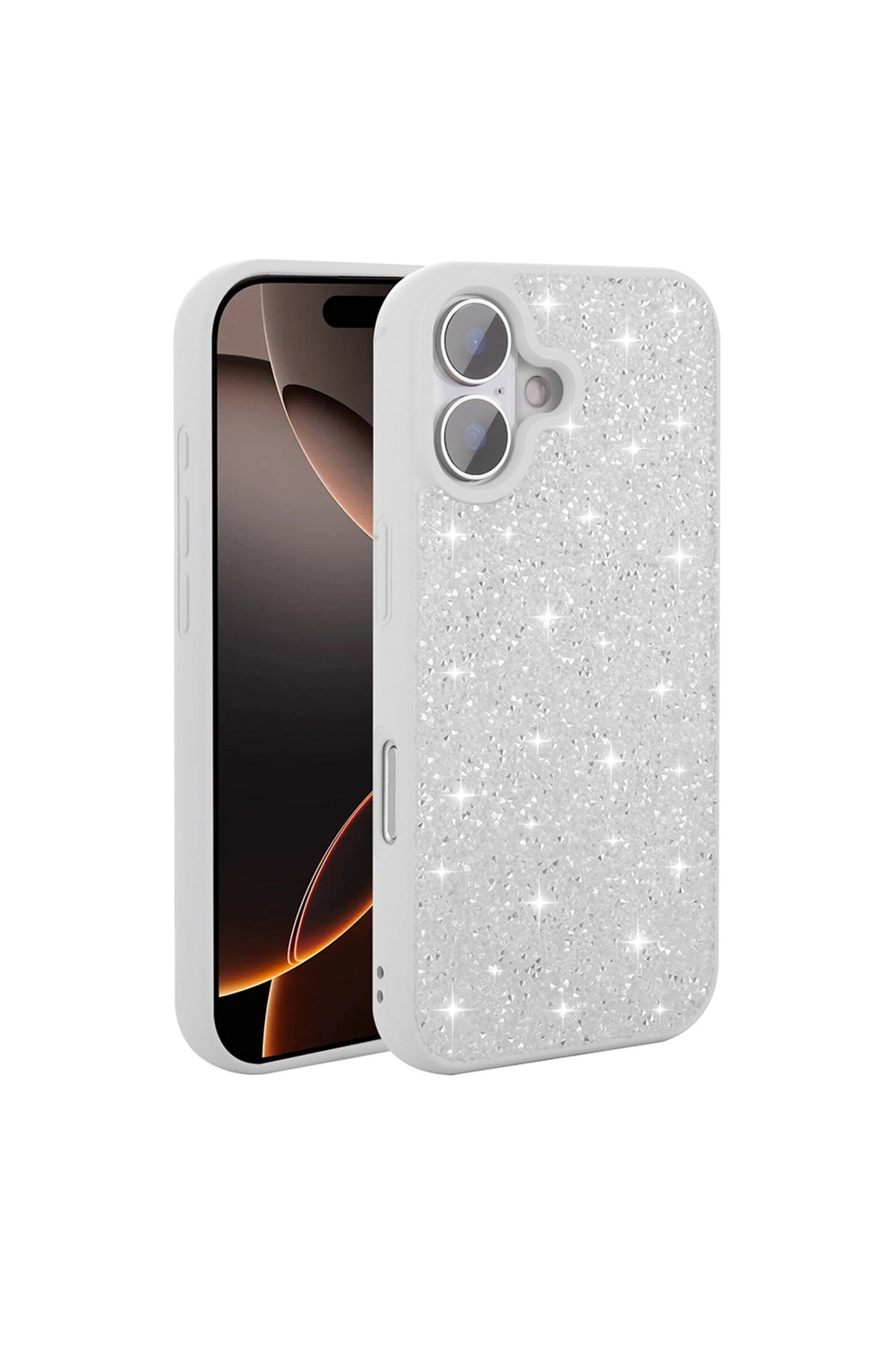 dream case Apple İphone 16 Parlak Taşlı Kılıf