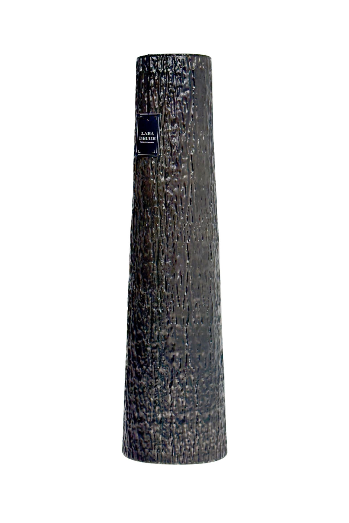Lara Decor Metal Siyah Yer Vazosu