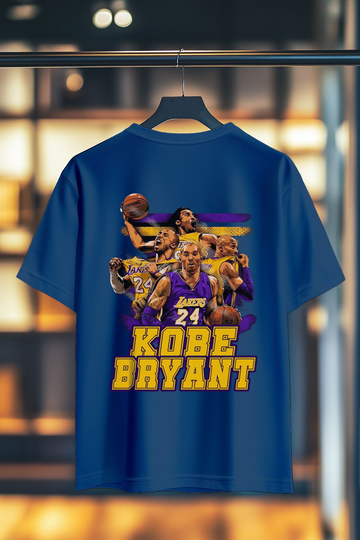 BookOrBook Kobe 24 %100 Pamuk Premium Kalite Sırt Baskılı T-Shirt