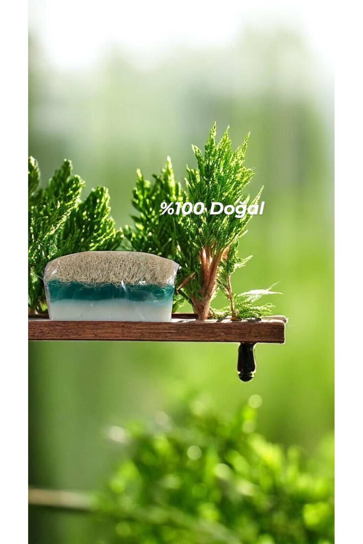 ALJEN ORGANİC Doğal Kabak Lifli Ardıç ve Sütlü Sabunu130 gr(1 ADET)