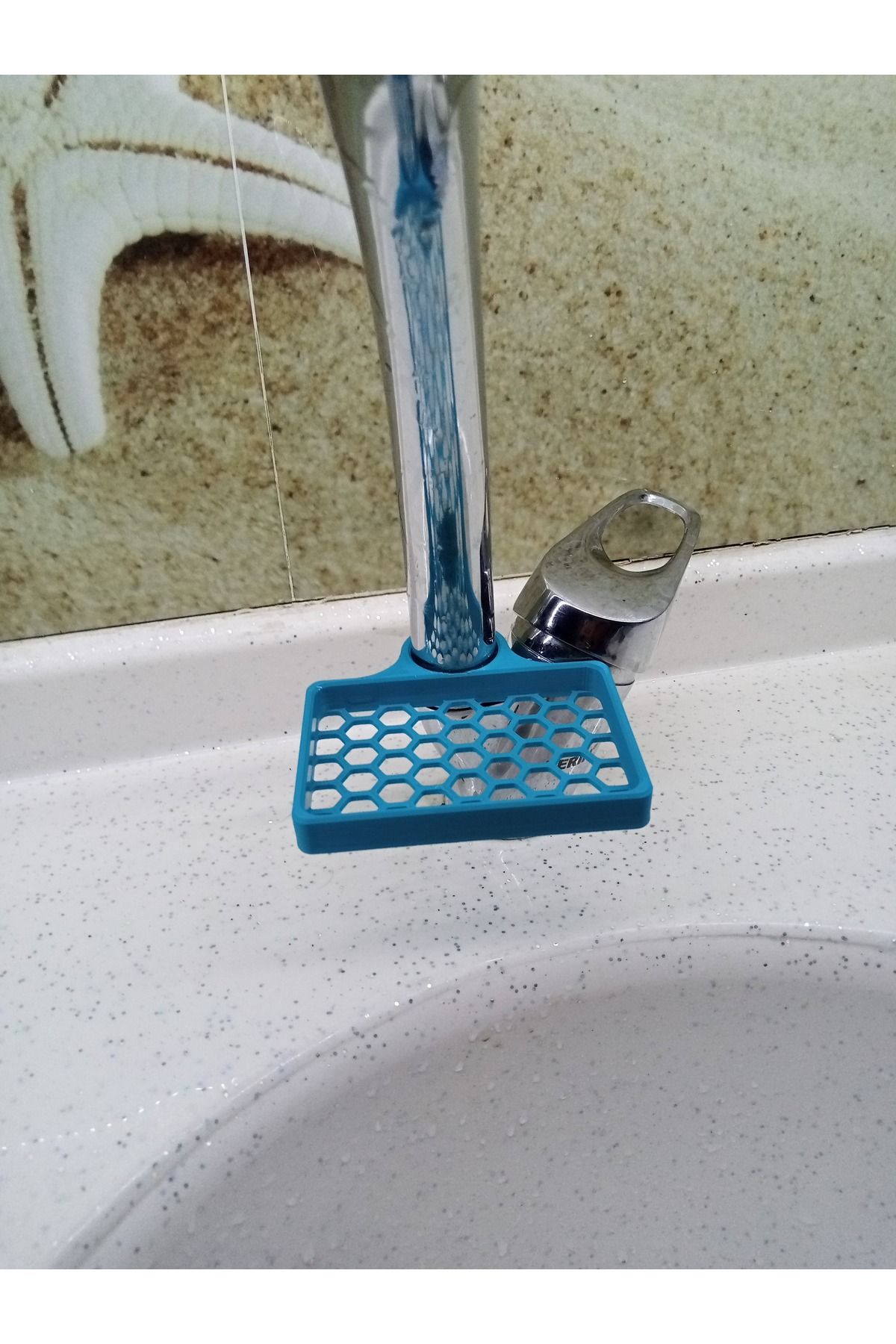 Home Bulaşık süngeri tutucu , lavabo süngerliği , süngermatik , musluk sünger tutucu