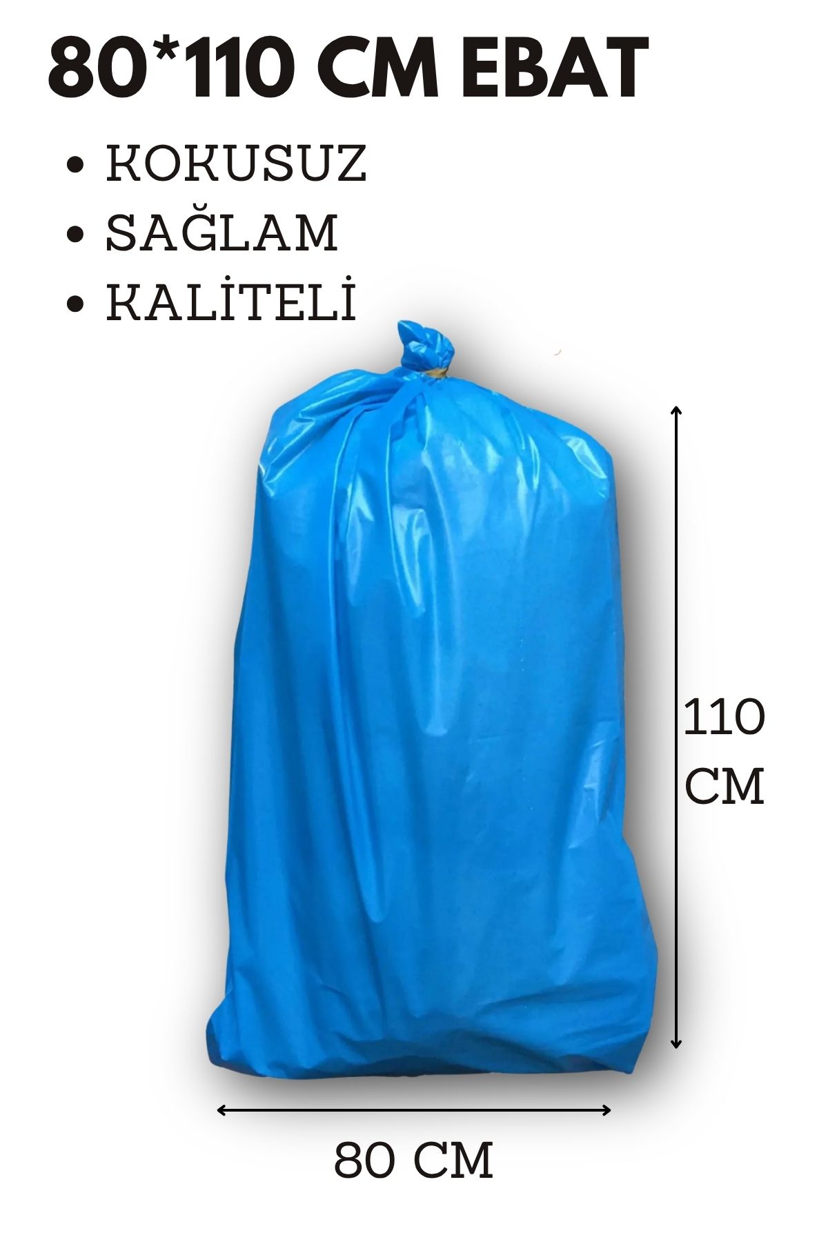mavix 10 Adet 80x110 Mavi Büyük Boy Ultra Kalın Nakliye Torbası Ev Eşya Taşıma Poşeti Taşınma Çuvalı