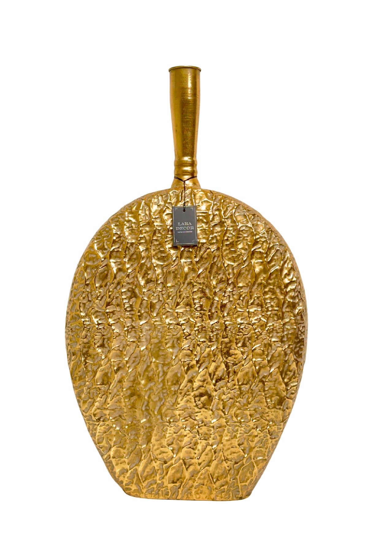 Lara Decor Metal Gold Yer Vazosu Büyük Boy