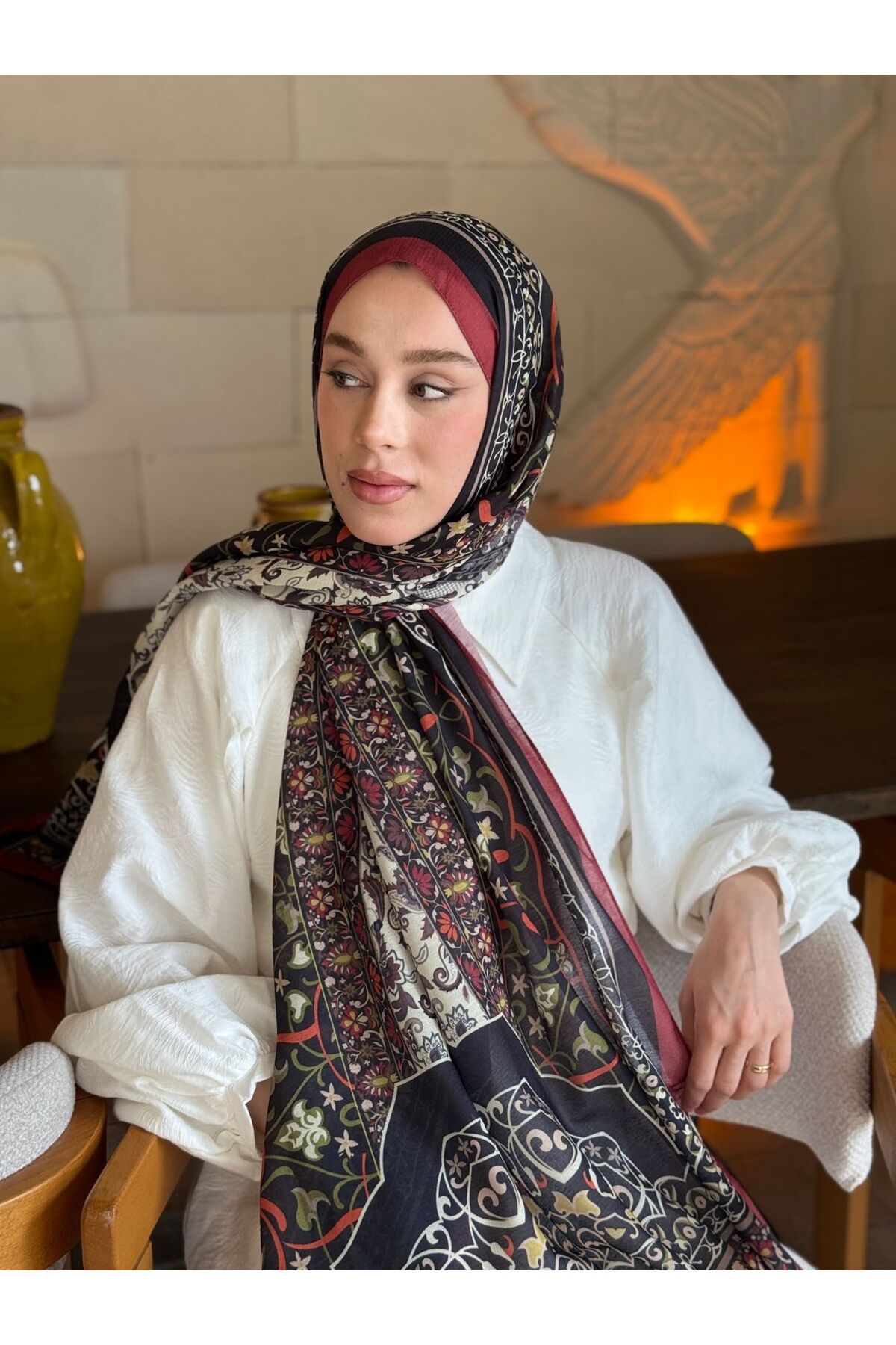 Modakaşmir Pıtrak Desen Lina Şal