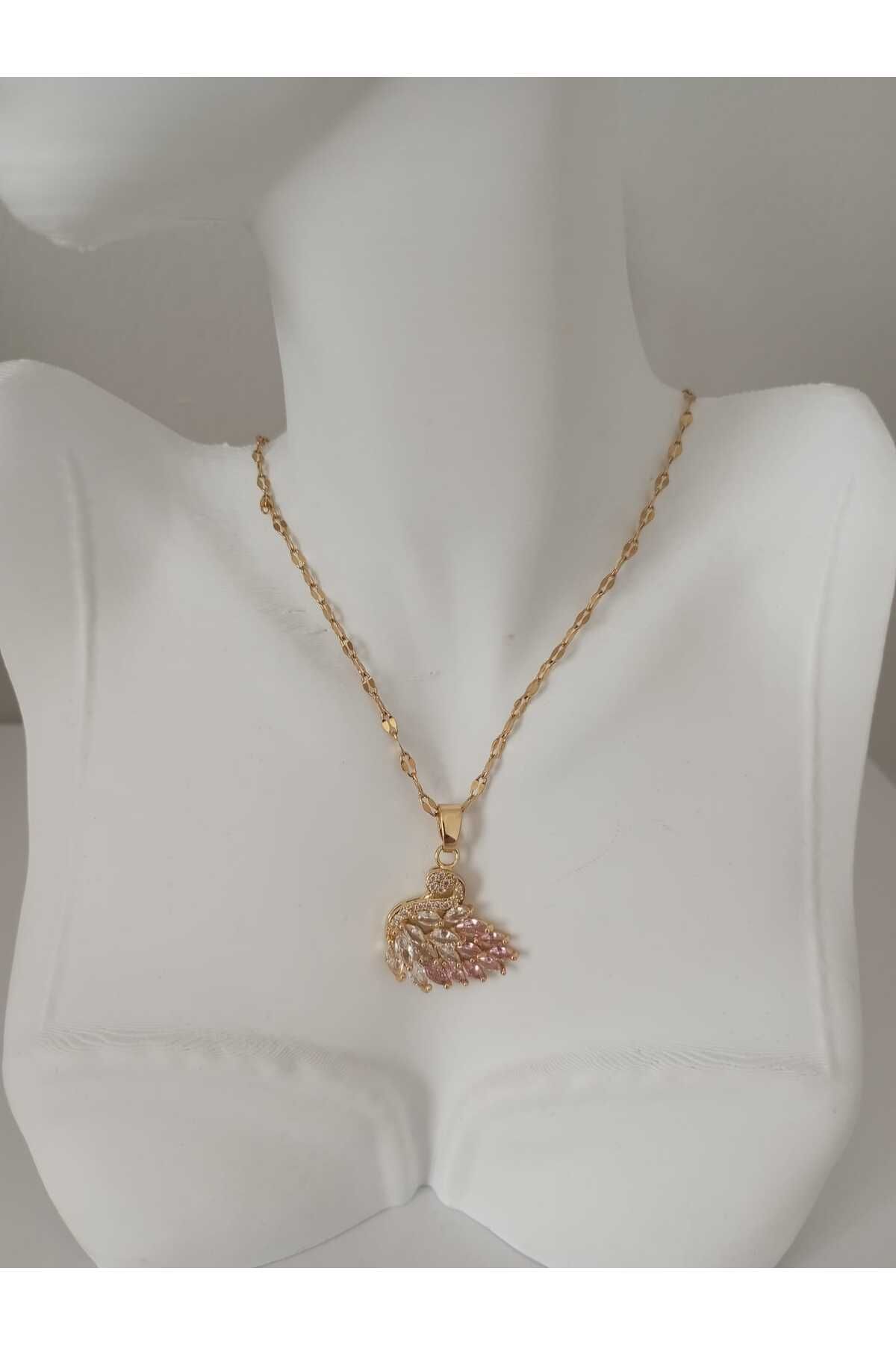 sessjewelry Kuğu Taşlı Kolye