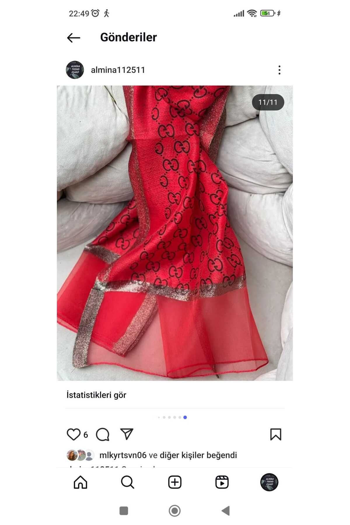 almina trend Şal Şal