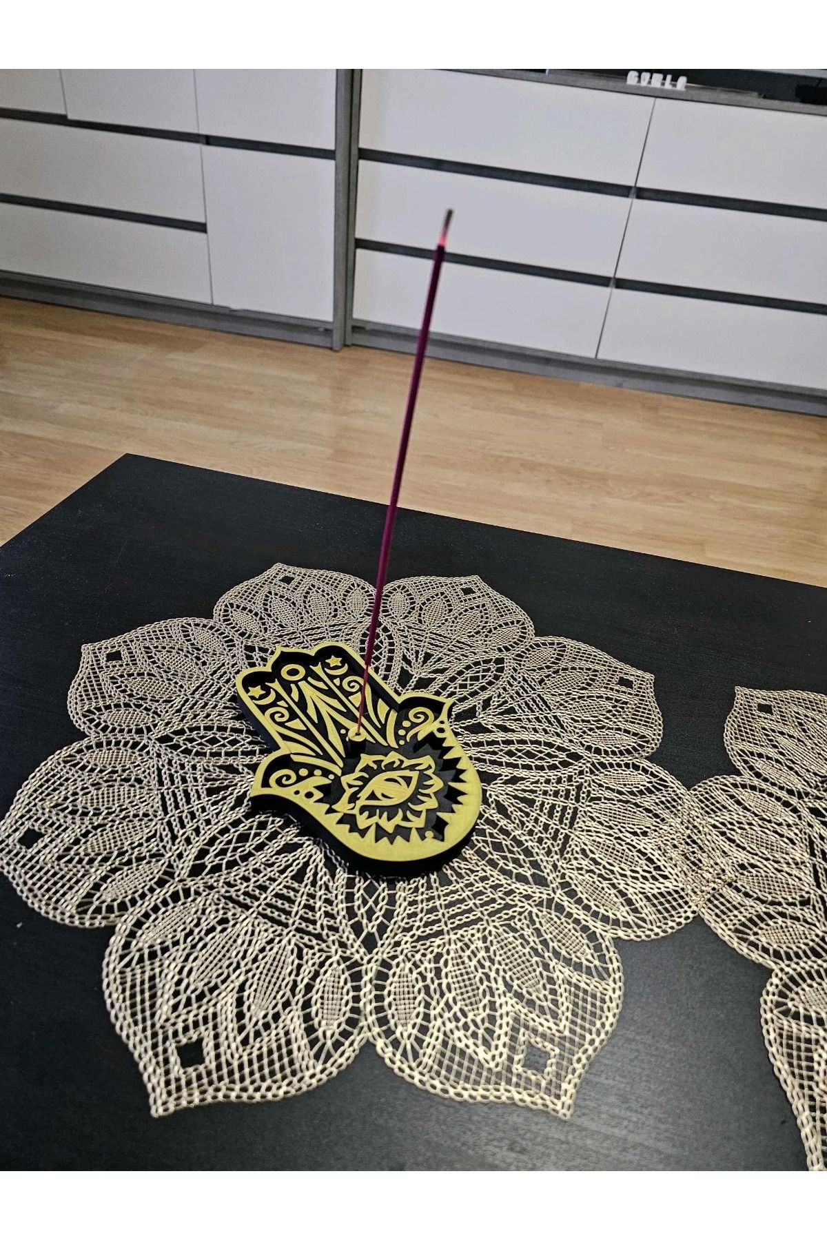 Filkorium3D Fatma Ana Eli Hamsa Tütsülük – Dekoratif Nazarlık Buhurdanlık (SADECE TÜTSÜLÜK, PLASTİK)