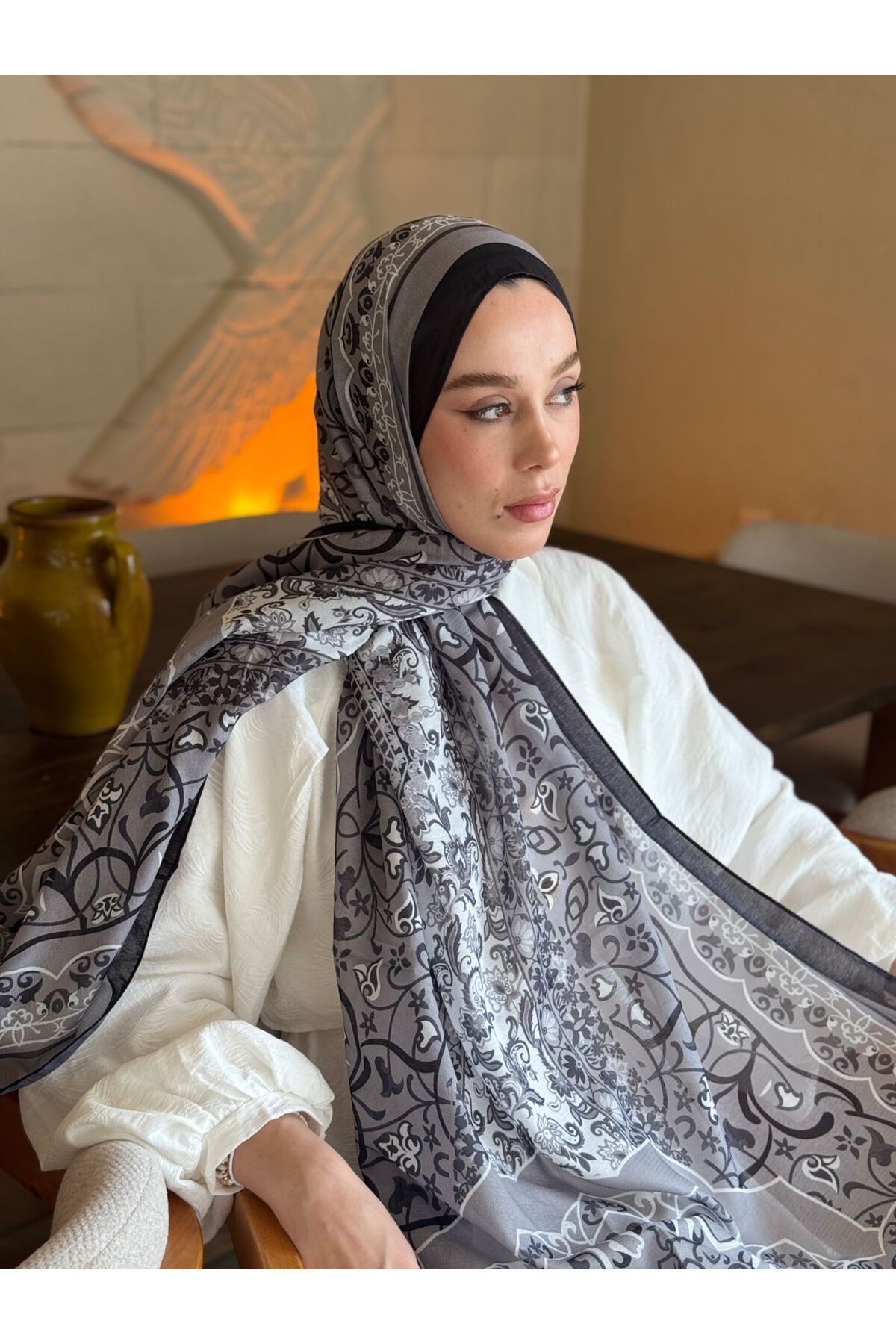 Modakaşmir Pıtrak Desen Lina Şal