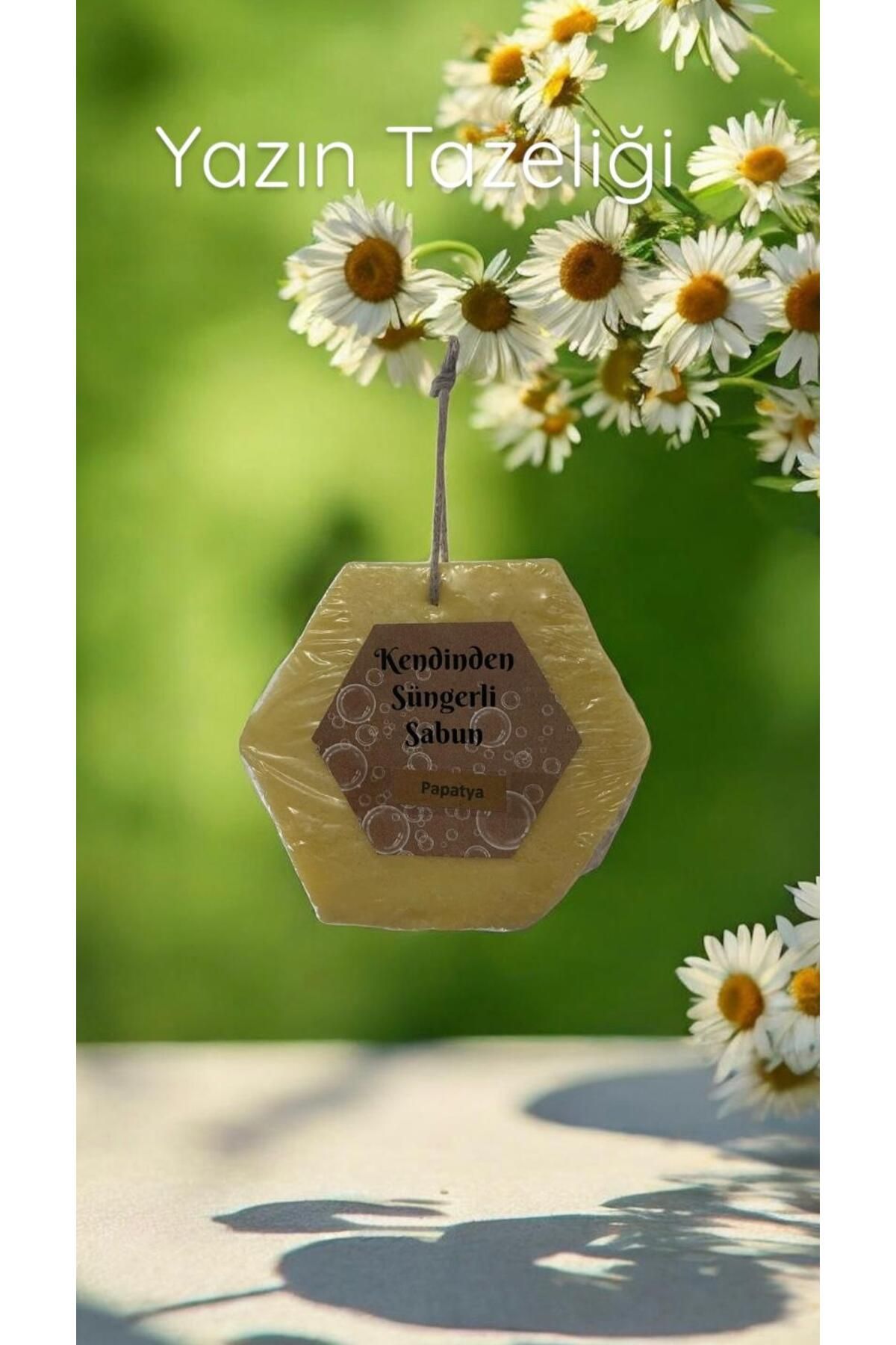 ALJEN ORGANİC Kendinden Süngerli Papatya Özlü Sabun 100 gr (1 ADET)
