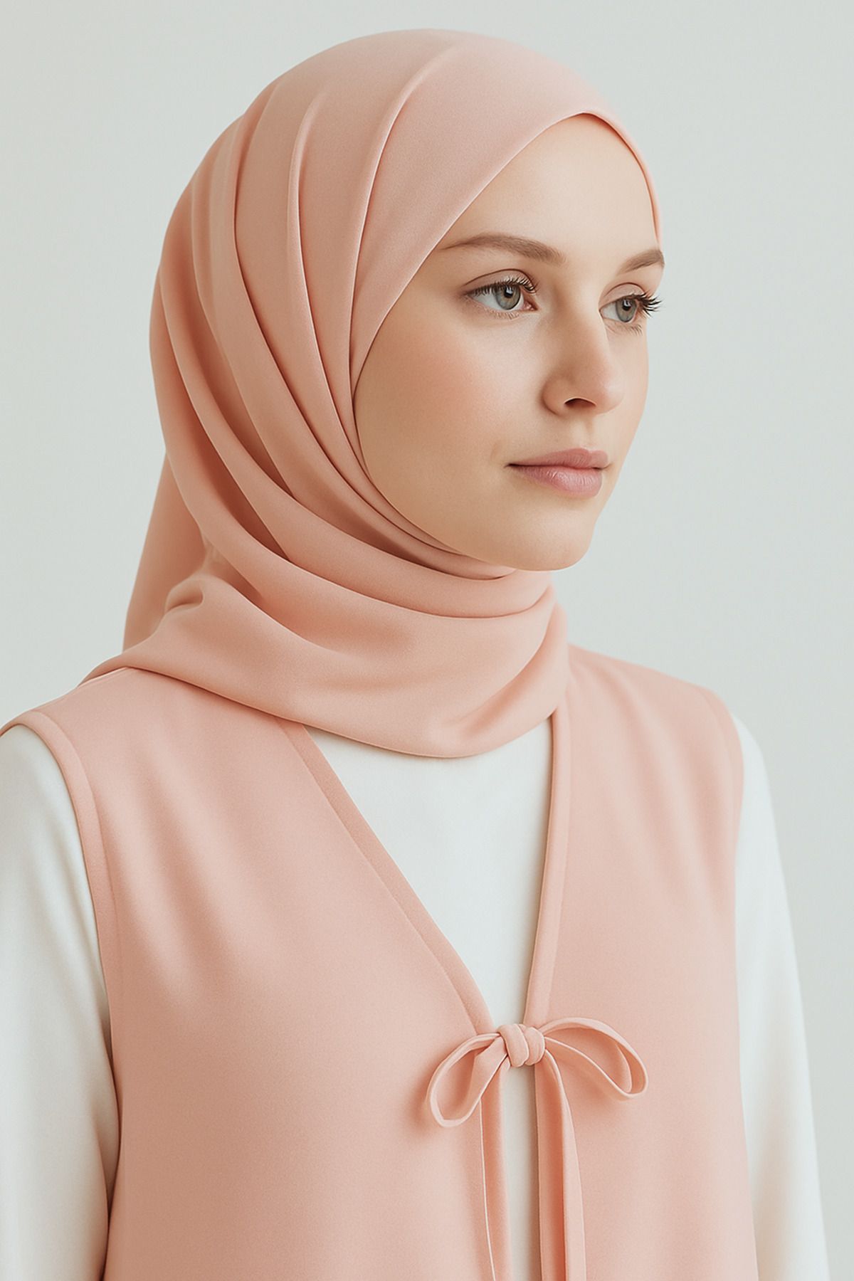 Misue Handmade Medine İpeği Şal, 75X190 Dökümlü, Kaymaz, Kırışmaz, Hafif ve Rahat Kumaş, Tesettür Baş Örtüsü