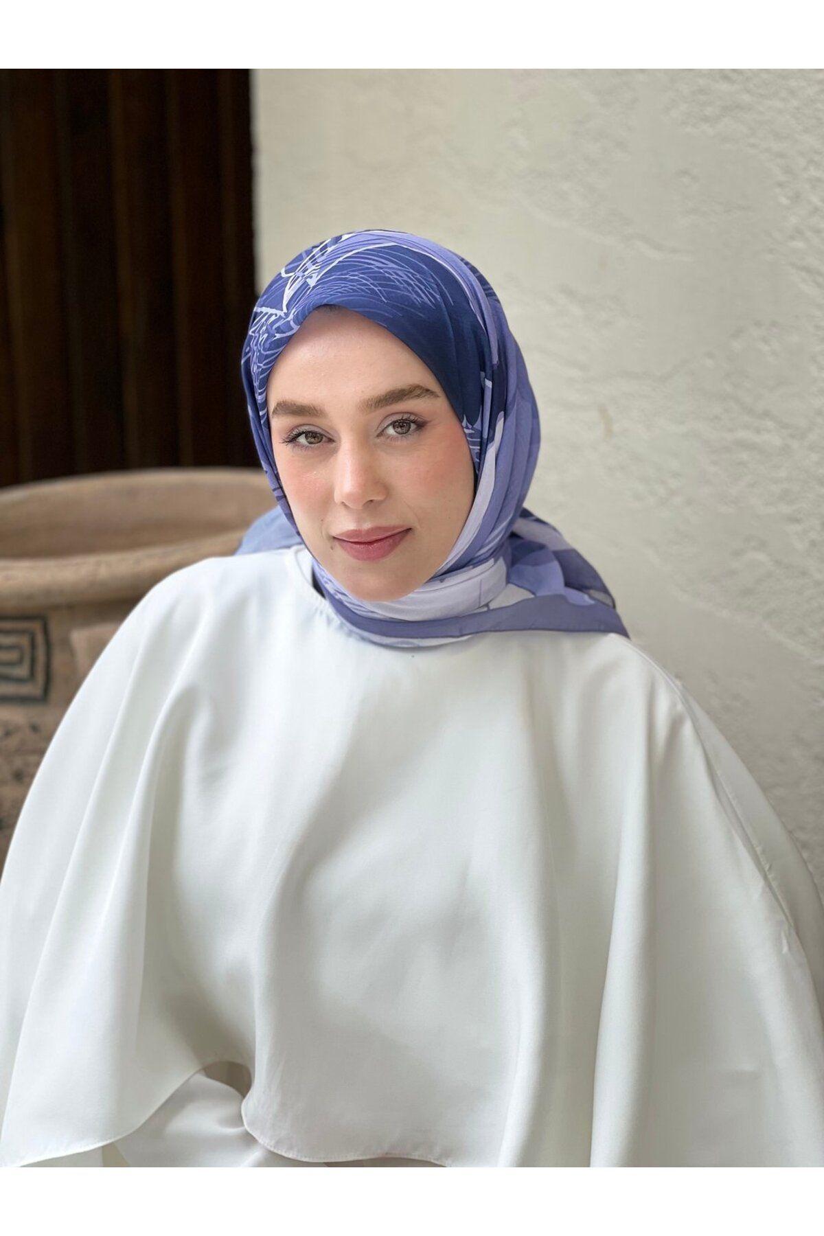 Modakaşmir 110 Cm Orkide Desen Eşarp