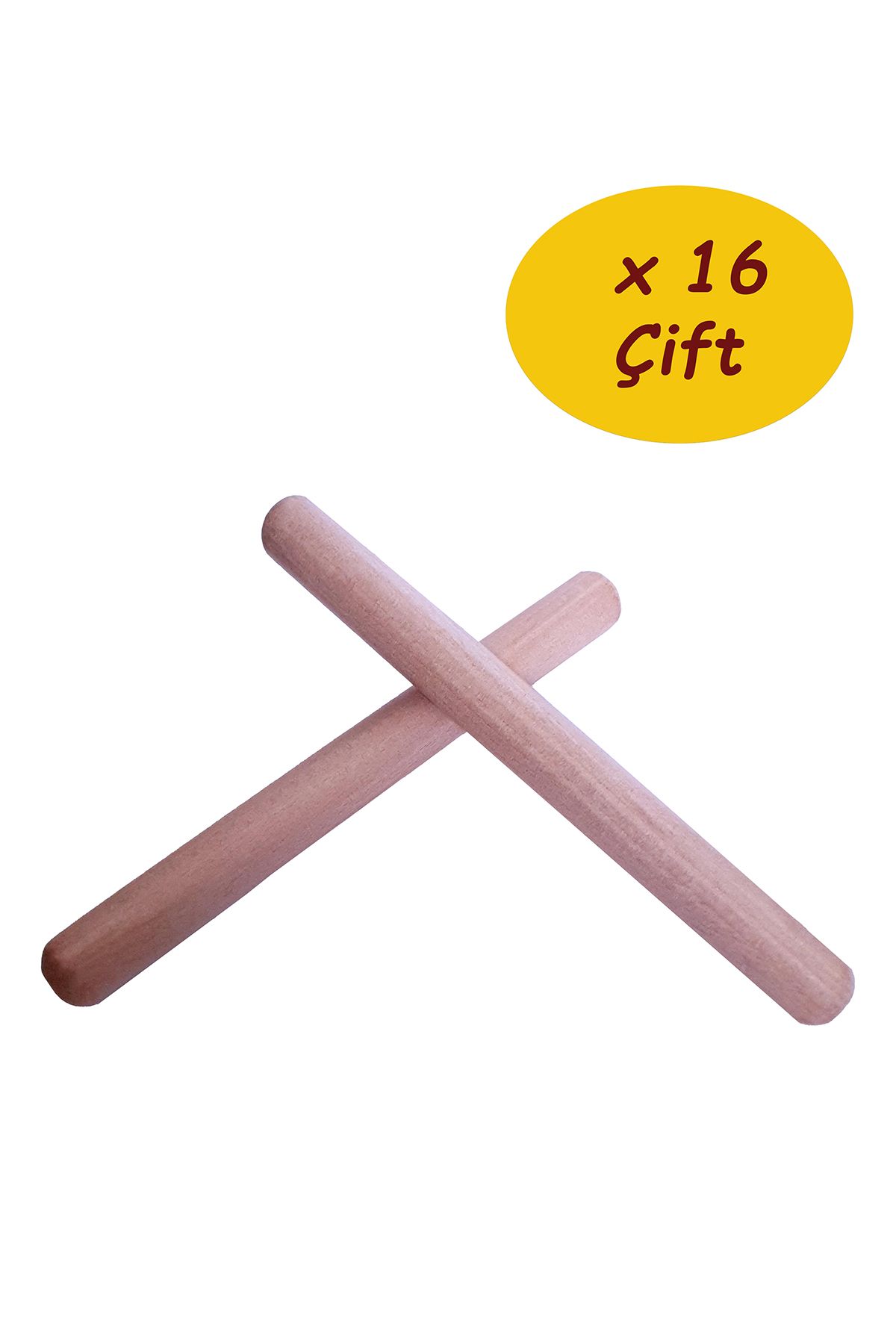 COCOTA TOYS Ahşap Ritim Çubuğu 16 Çift