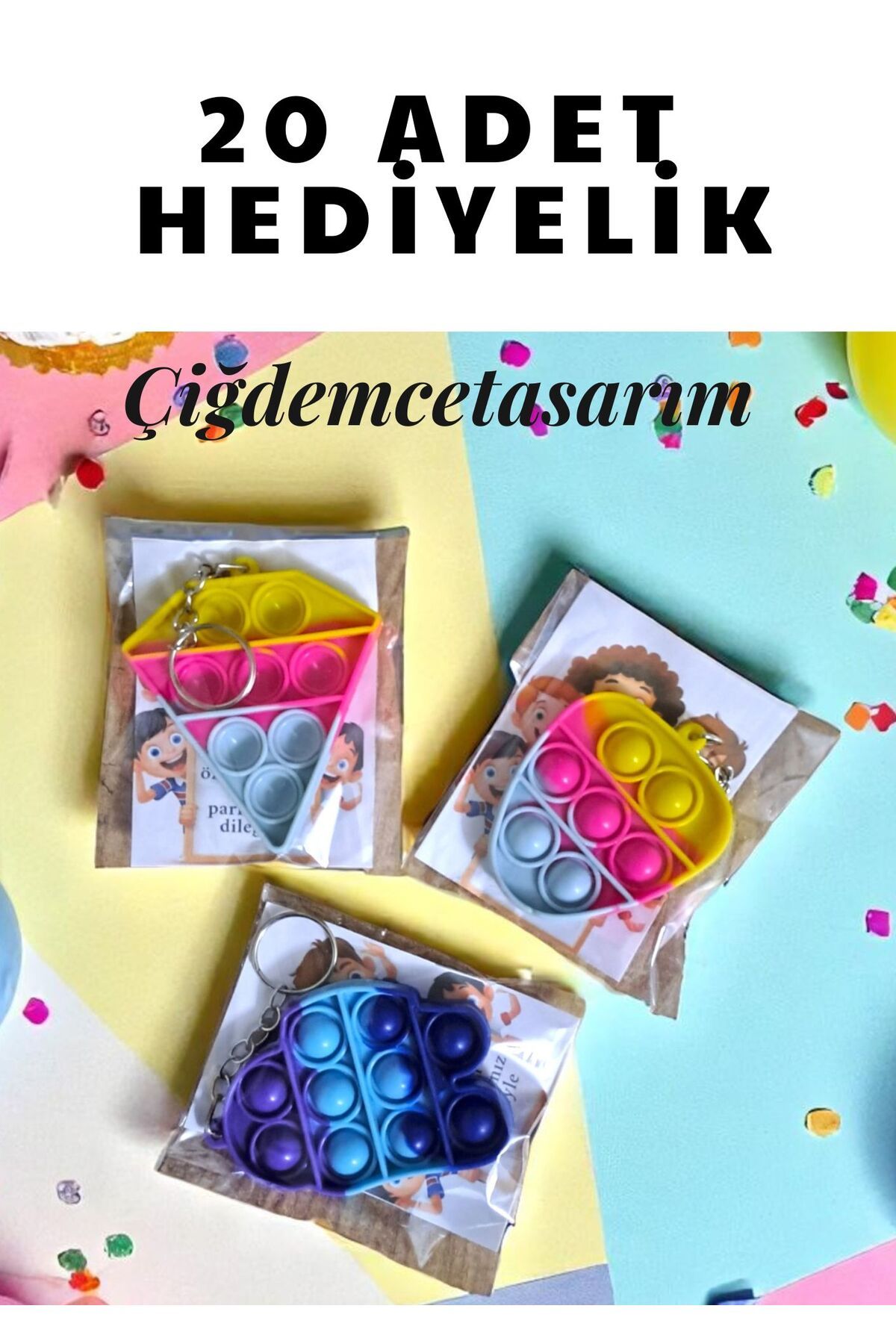 çiğdemcetasarım 20 Adet Doğum Günü - Karne Hediyesi - Sömestr Hediye Konsept Hediye