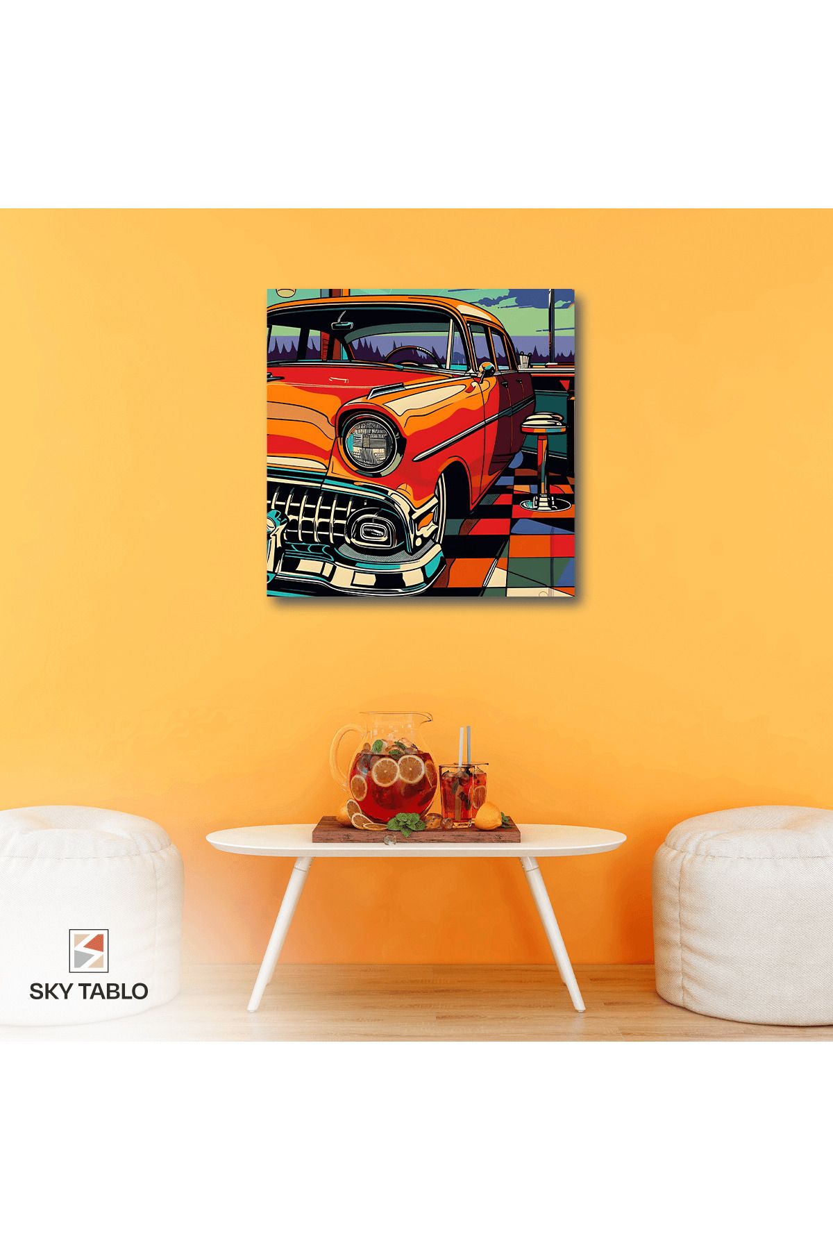 Home Retro Rüyası Kanvas Tablo