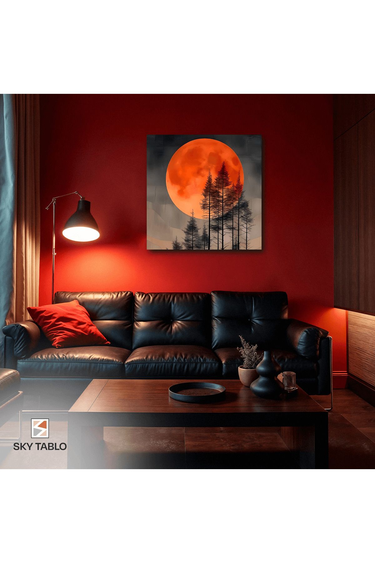 Home Kanlı Ayın Gölgesinde Kanvas Tablo